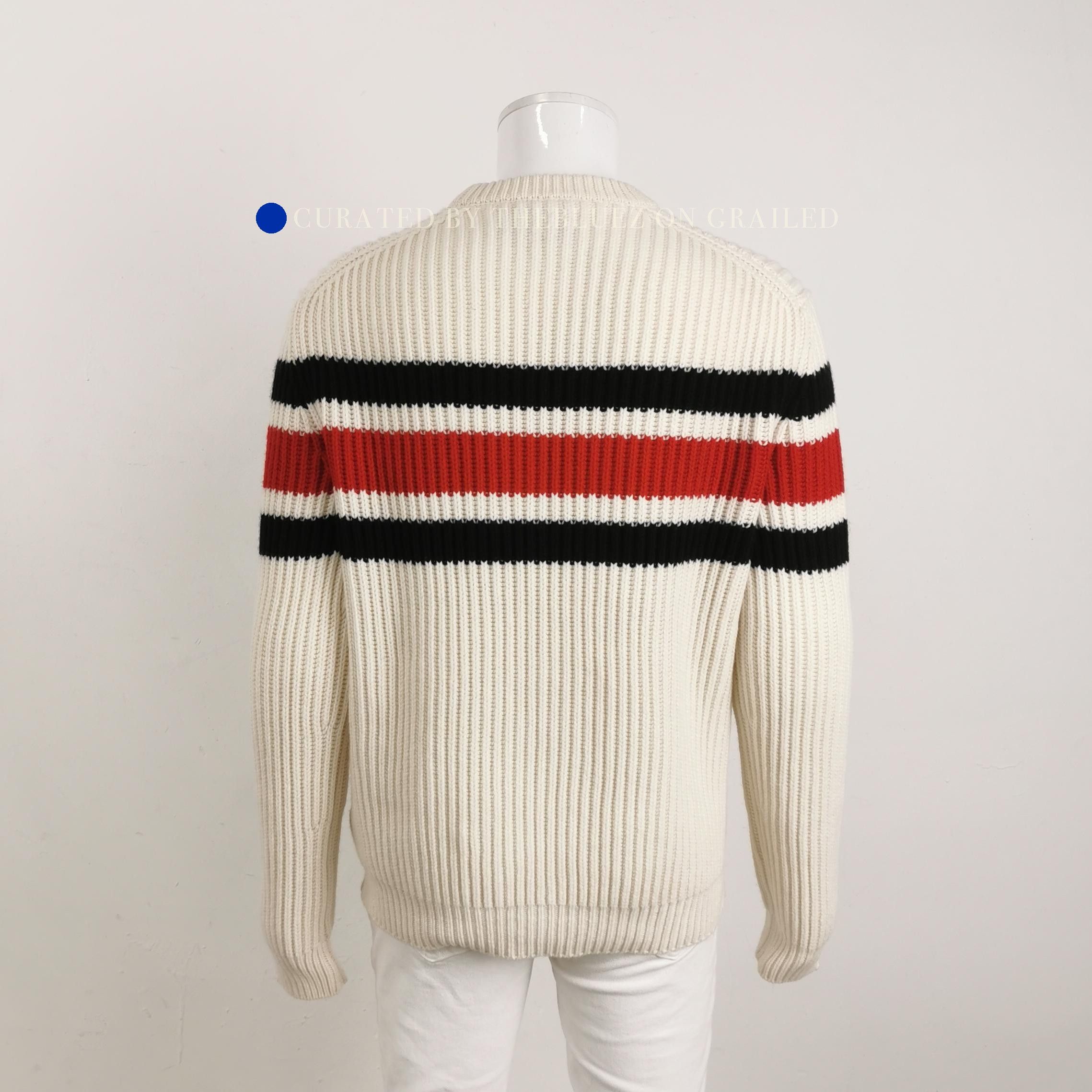 Prada Luxe Cashmere Sweater in White, Size L Size US L / EU 52-54 / 3 - 1 Thumbnail
