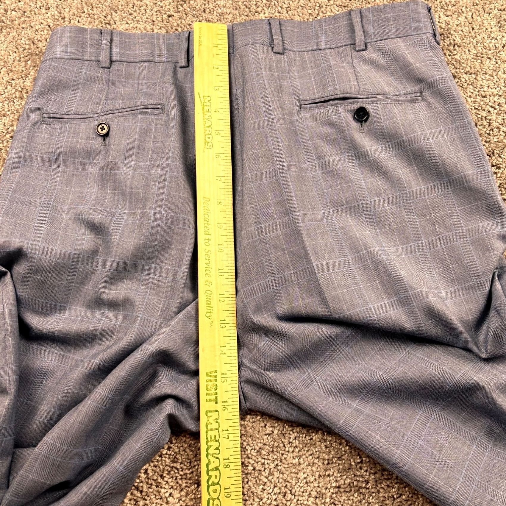 Brooks Brothers Brooks Brothers Pants 34x28 Gray Windowpane Wool Dress Slacks Flat Front Pants Mens Regular Gray Windowpane Wool Dress Pants 34 28 Size US 34 / EU 50 - 6 Thumbnail