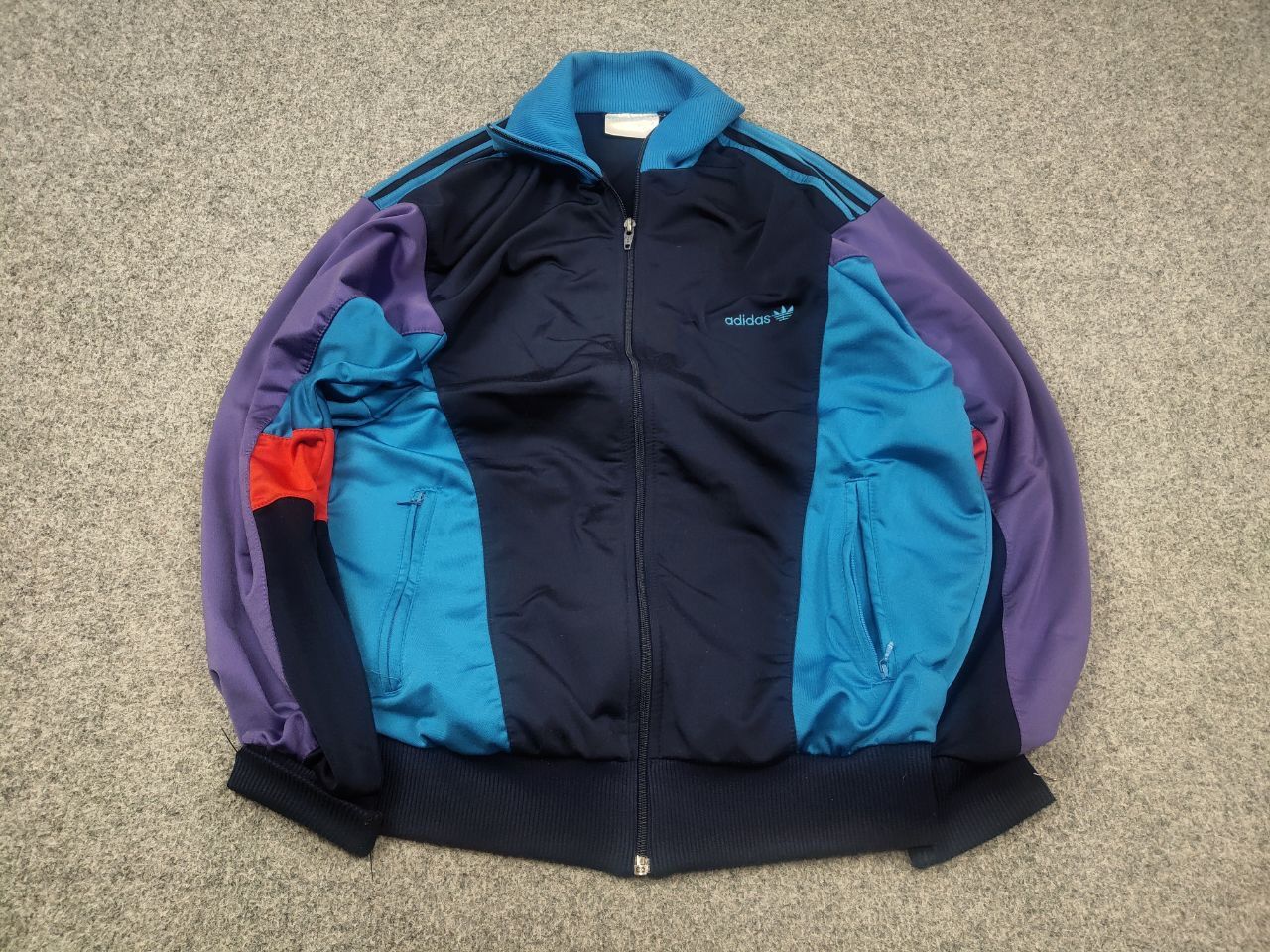 Adidas Vintage 90's Adidas Originals Bright Zip Track Jacket Retro Size US L / EU 52-54 / 3 - 2 Thumbnail