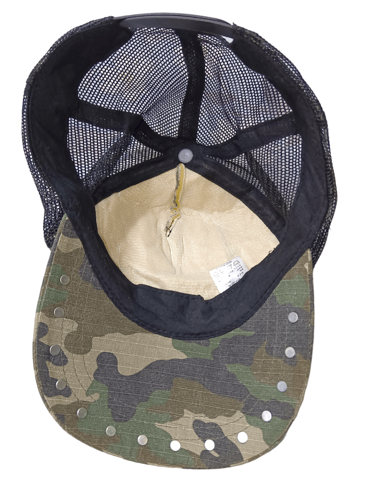 Japanese Brand Six Panels Mastermind Skulls Stud Camo Trucker Hat Size ONE SIZE - 6 Thumbnail