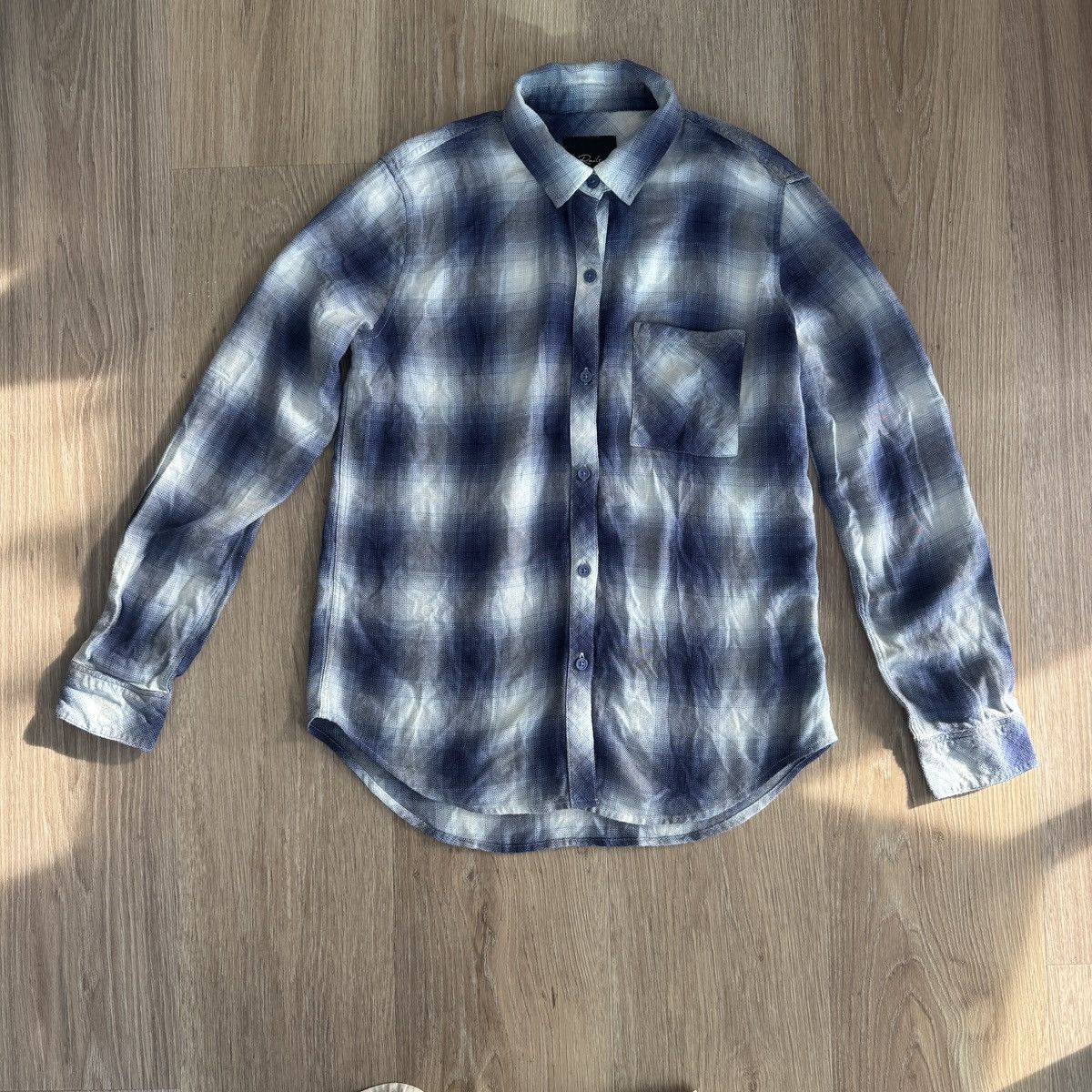 Rails NWT Hunter Pacific Ivory Blue Plaid Button Down Shirt Size S / US 4 / IT 40 - 5 Thumbnail