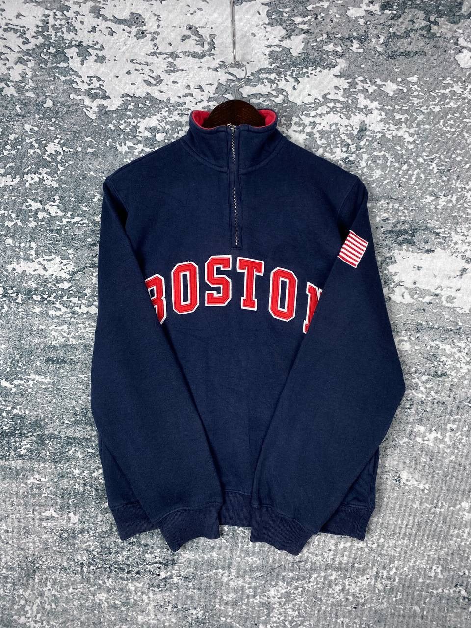 Boston Traders Vintage Boston Bay State Apparel Halfzipper Sweatshirts Size US S / EU 44-46 / 1 - 6 Thumbnail