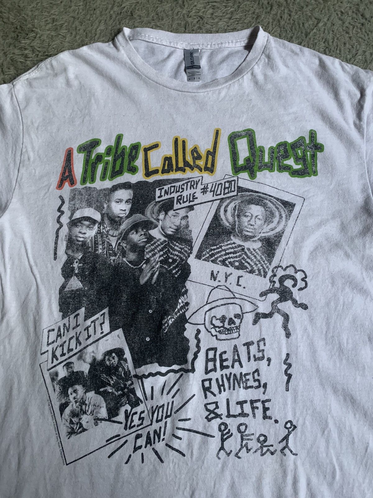 Rap Tees Y2k 00s A Tribe Called Quest Tee Hip Hop Band Tee Size US M / EU 48-50 / 2 - 2 Thumbnail