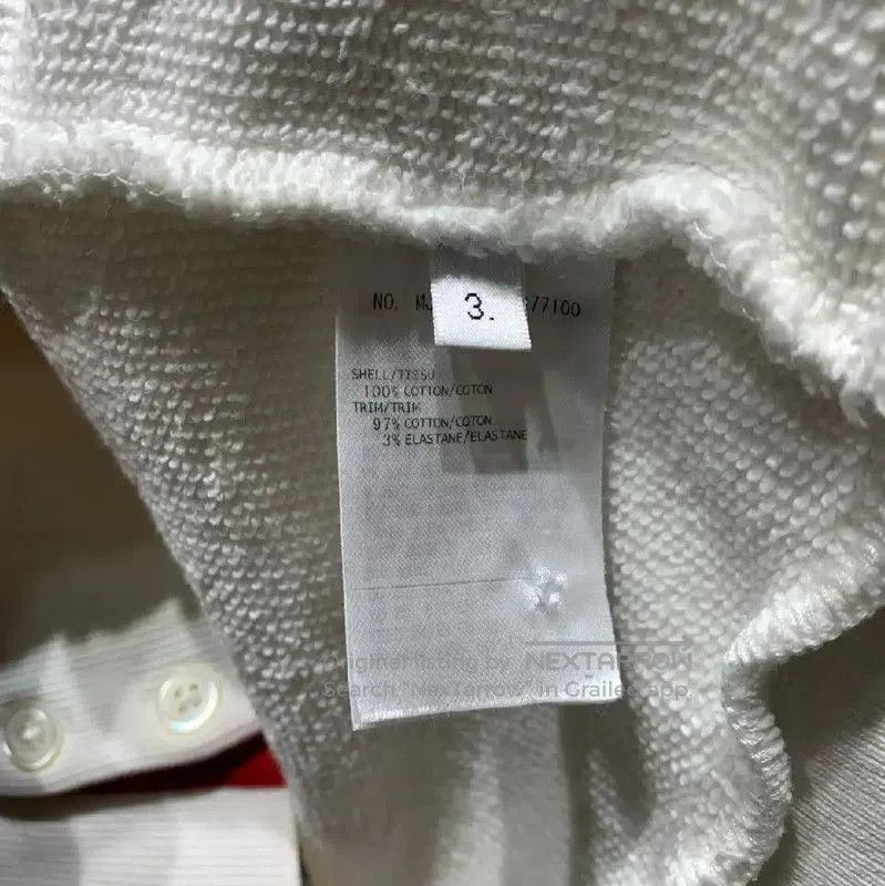 Thom Browne Thom Browne White Cotton Men's Sweatshirt . Size US M / EU 48-50 / 2 - 8 Thumbnail