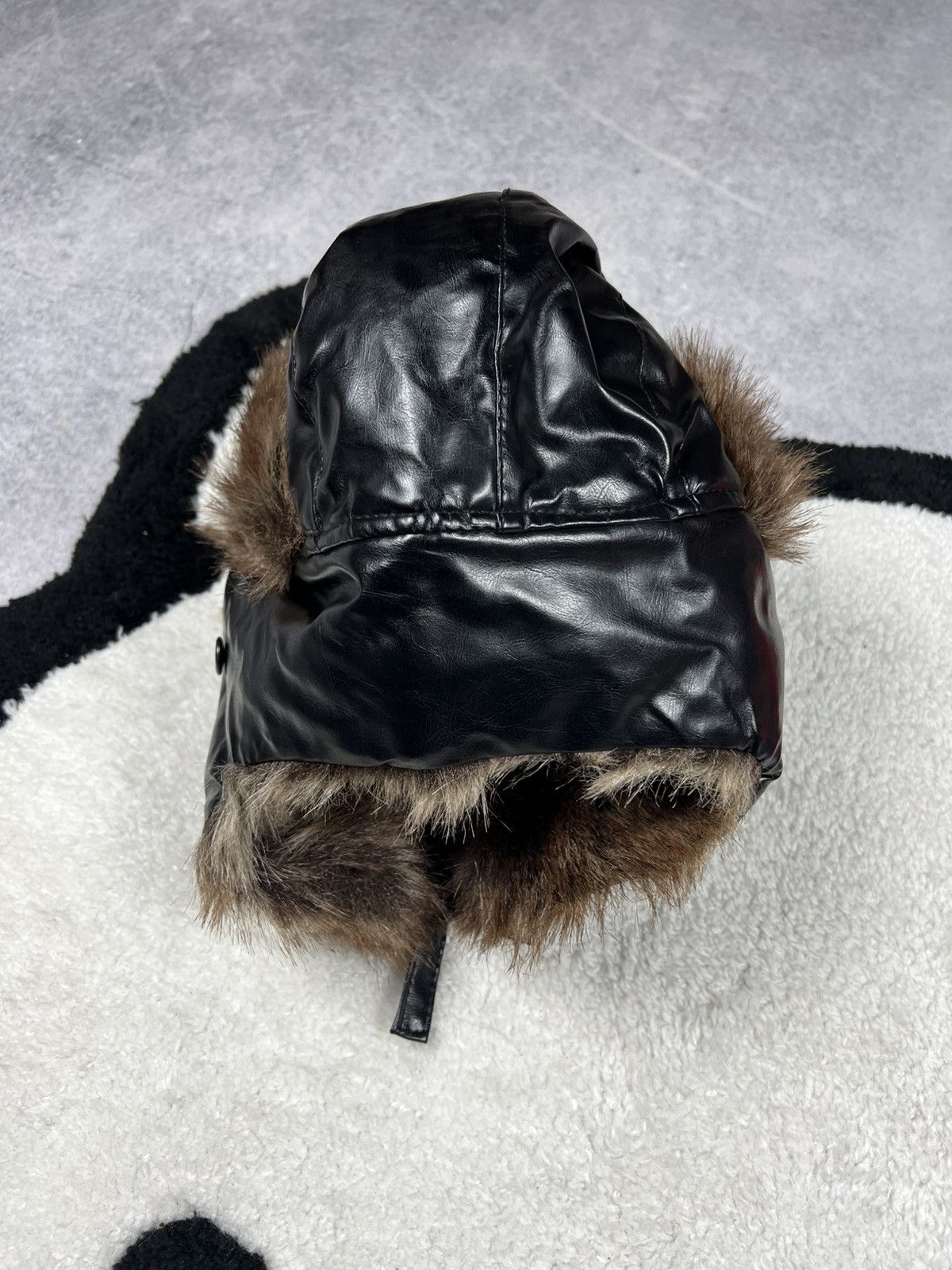 Japanese Brand Y2K Crazy Ushanka Fuzzy Mohair Faux Fur Hat Size ONE SIZE - 3 Thumbnail