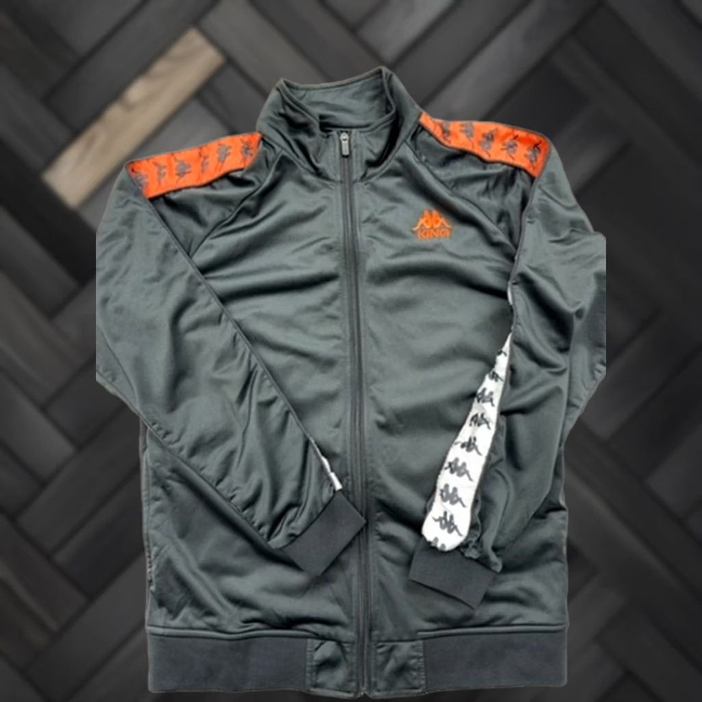 Kappa Kappa Track Jacket Gray XL Removable Sleeves Zipper Men's Size US XL / EU 56 / 4 - 1 Thumbnail