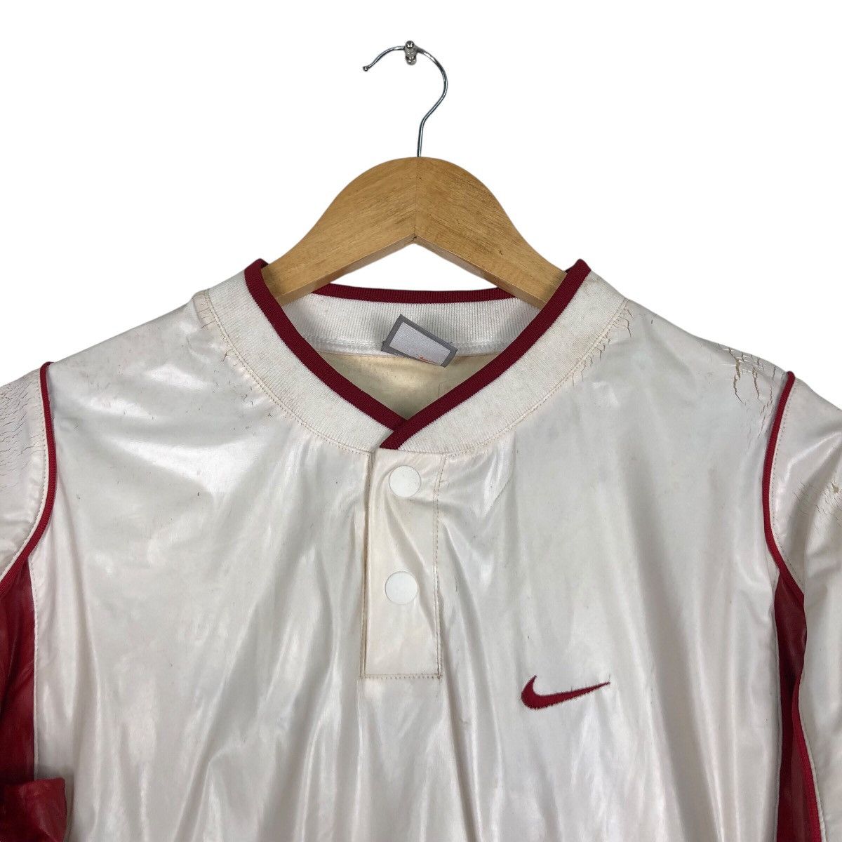 Nike × Vintage Vintage Nike PVC material Rare Shirt Medium Size US M / EU 48-50 / 2 - 9 Thumbnail