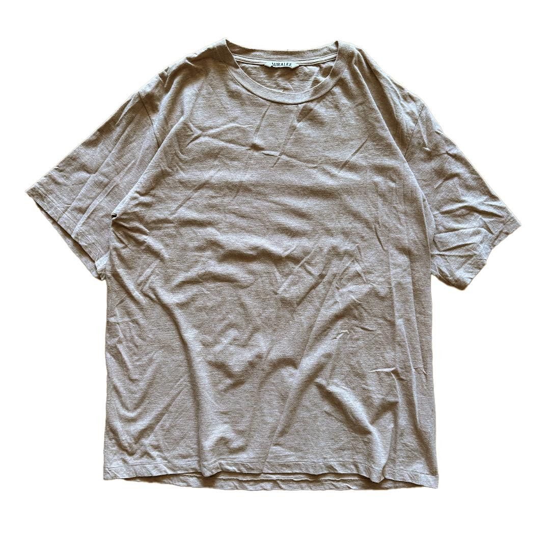Auralee Auralee Hard Twist Cotton Cashmere Brown Tee (4) Size US XL / EU 56 / 4 - 1 Thumbnail