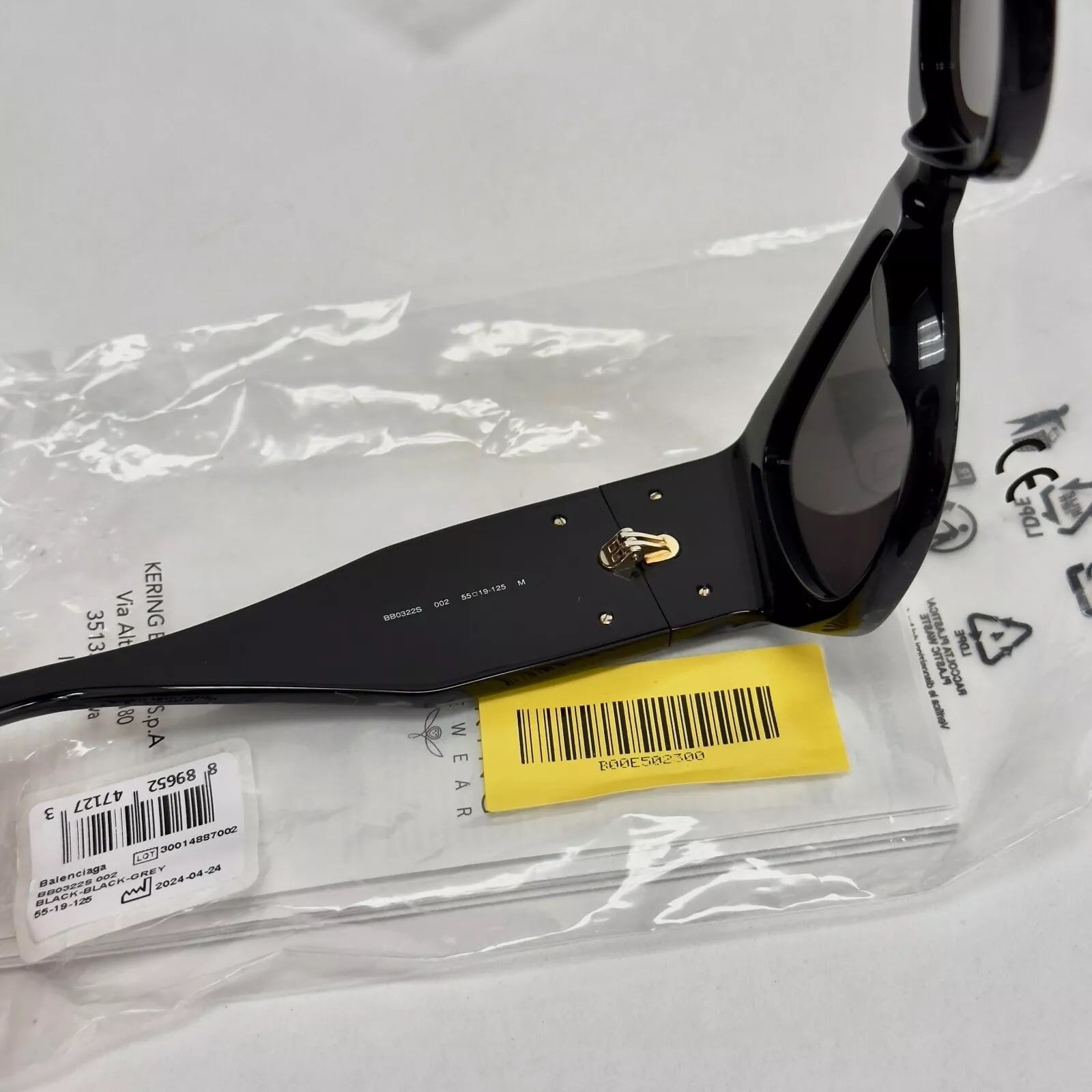Balenciaga BALENCIAGA BOSSY Cat 0322 Black Fashion BB0322S 002 Size ONE SIZE - 7 Thumbnail