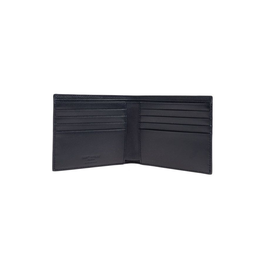 Saint Laurent Paris SAINT LAURENT Black Leather Wallet New & Authentic Size ONE SIZE - 2 Thumbnail