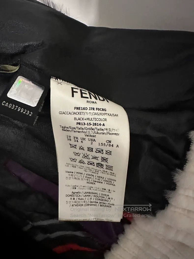Fendi Fendi Black Color Block Cashmere and Fur Integrated Coat Size XS / US 0-2 / IT 36-38 - 2 Thumbnail