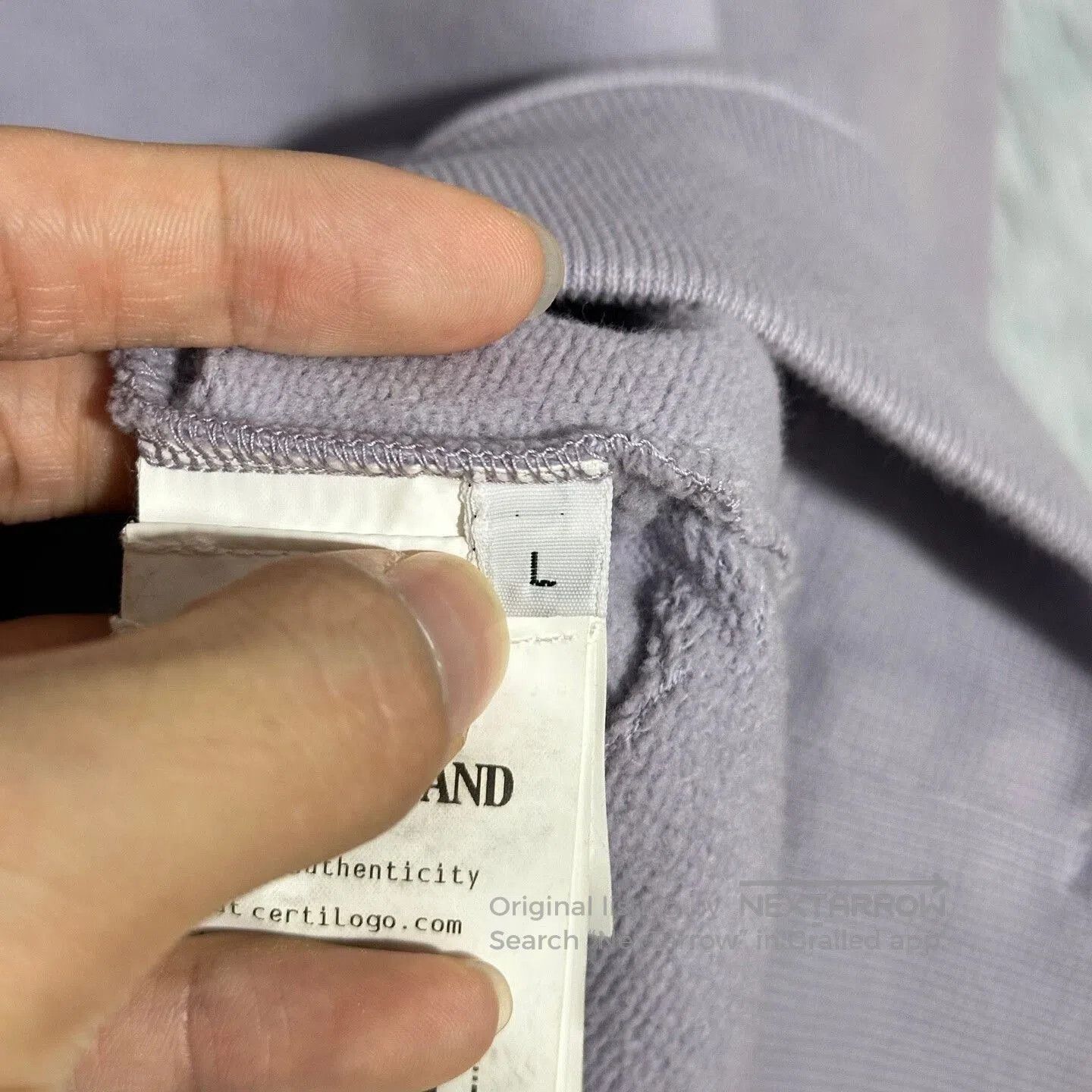 Stone Island stone island half-zip pullover in light purple. Size US L / EU 52-54 / 3 - 7 Thumbnail
