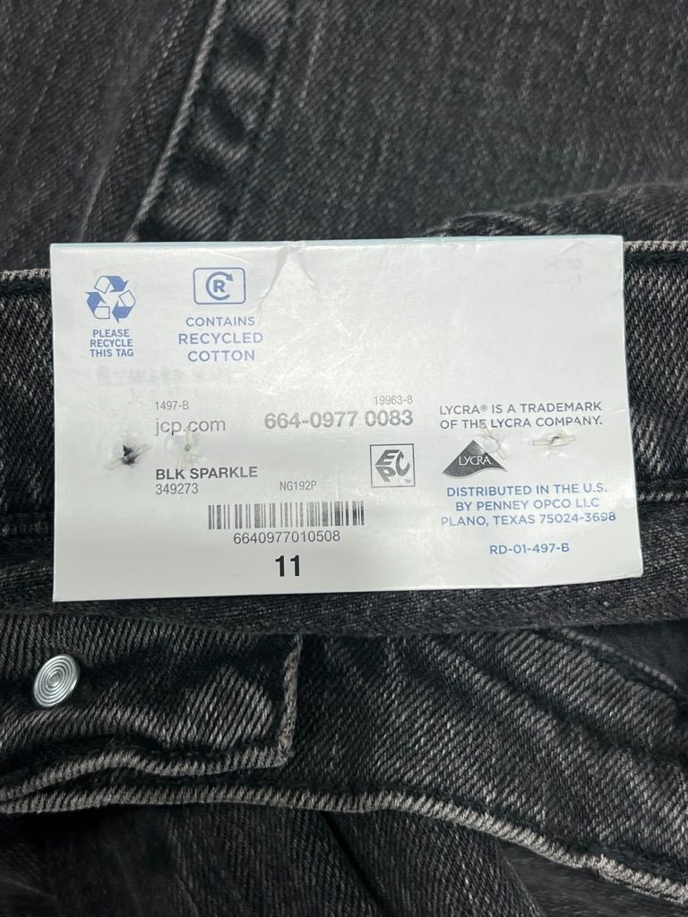 Arizona Jean Co. Arizona - Women's Low-Rise Baggy Jeans - Wide Leg - Rela Size 33" - 9 Thumbnail
