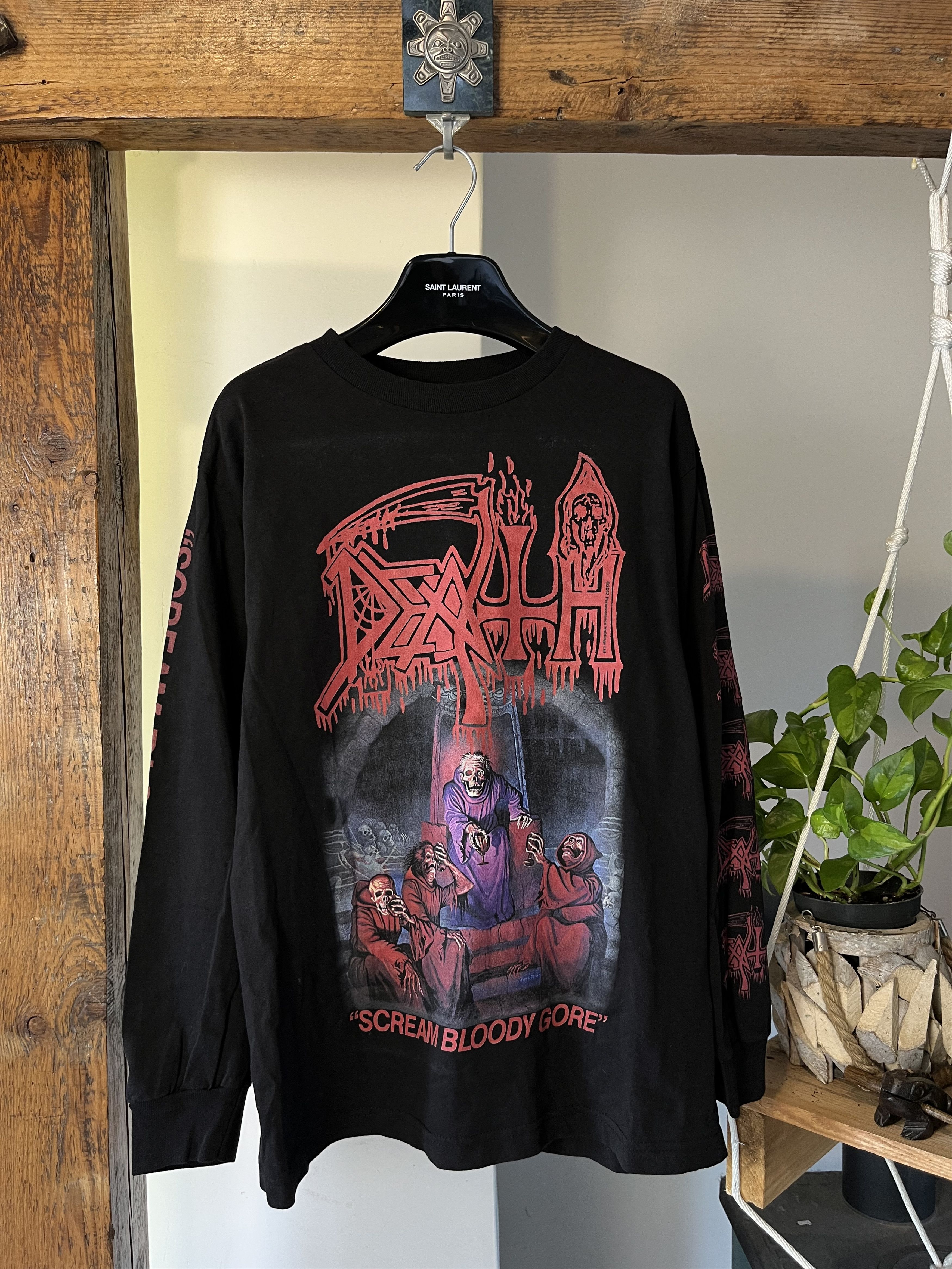 Band Tees × Vintage Death "Scream Bloody Gore" 1987 Album Longsleeve Size US M / EU 48-50 / 2 - 1 Thumbnail