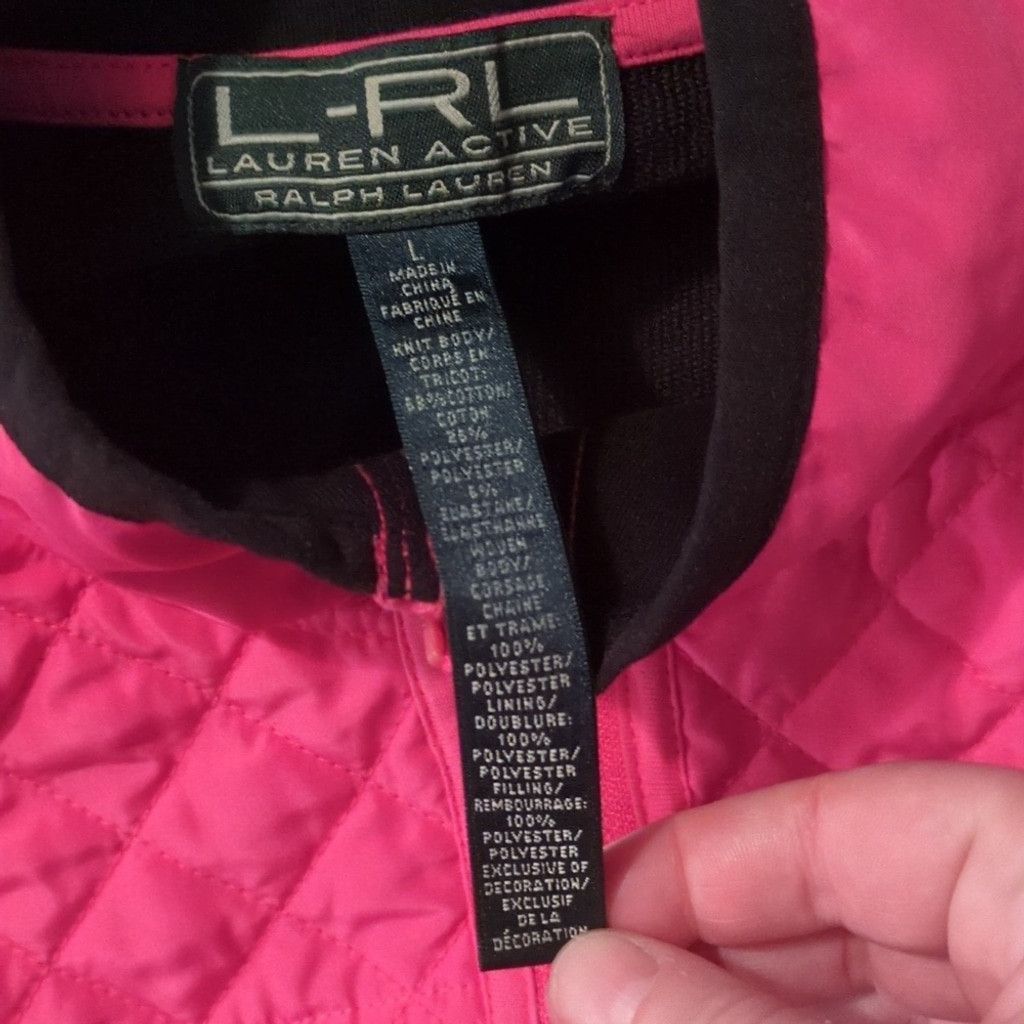 Lauren Ralph Lauren Lauren Ralph Lauren Active Pink And Black Puffer Vest Size L Size L / US 10 / IT 46 - 4 Thumbnail