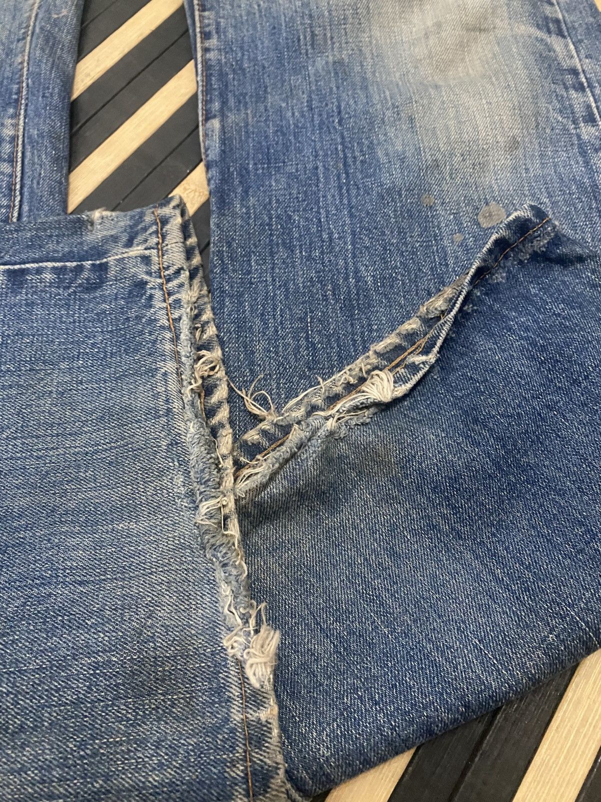 Levi's × Levi's Vintage Clothing Rare Vintage 80s Levi’s Big E Distressed Jeans Made Usa Size US 34 / EU 50 - 8 Thumbnail