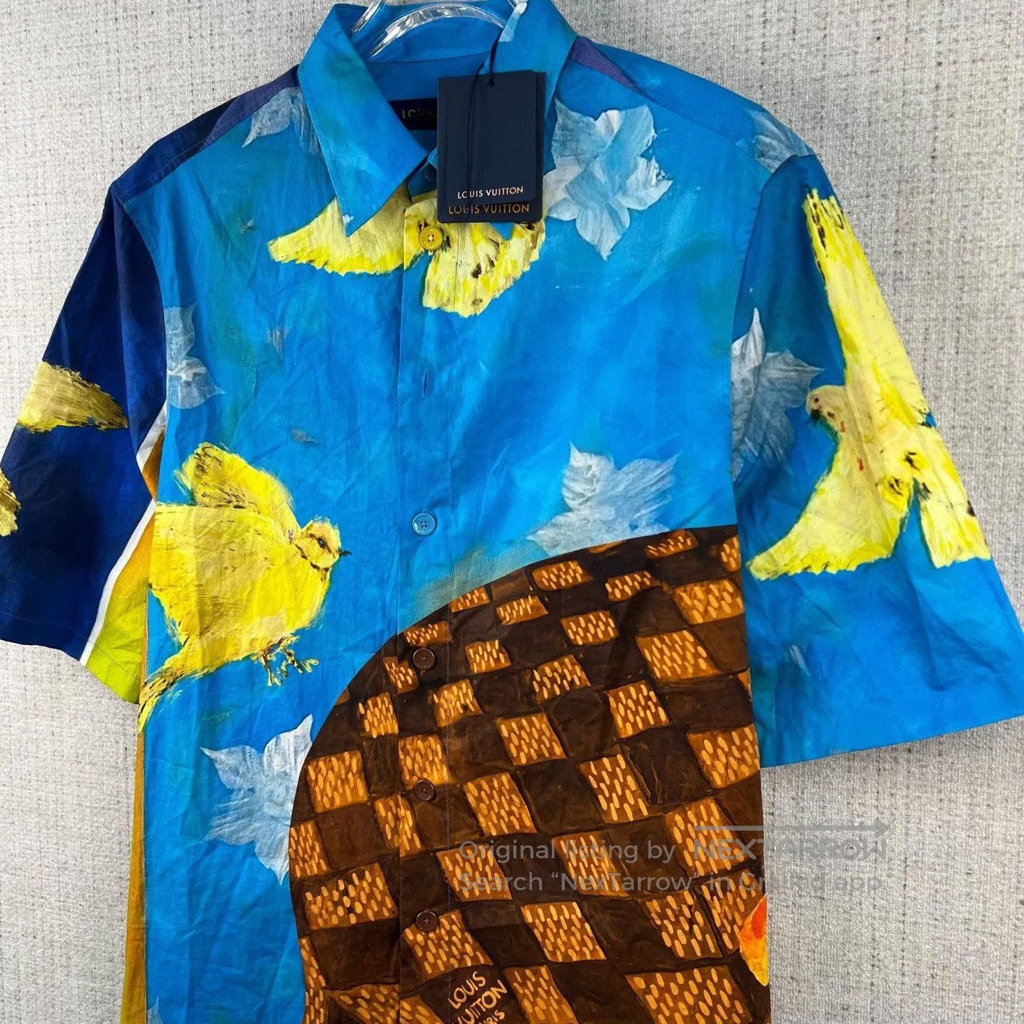 Louis Vuitton Louis Vuitton FW23 Bird Floral Casual Shirt. Size M / US 6-8 / IT 42-44 - 2 Thumbnail