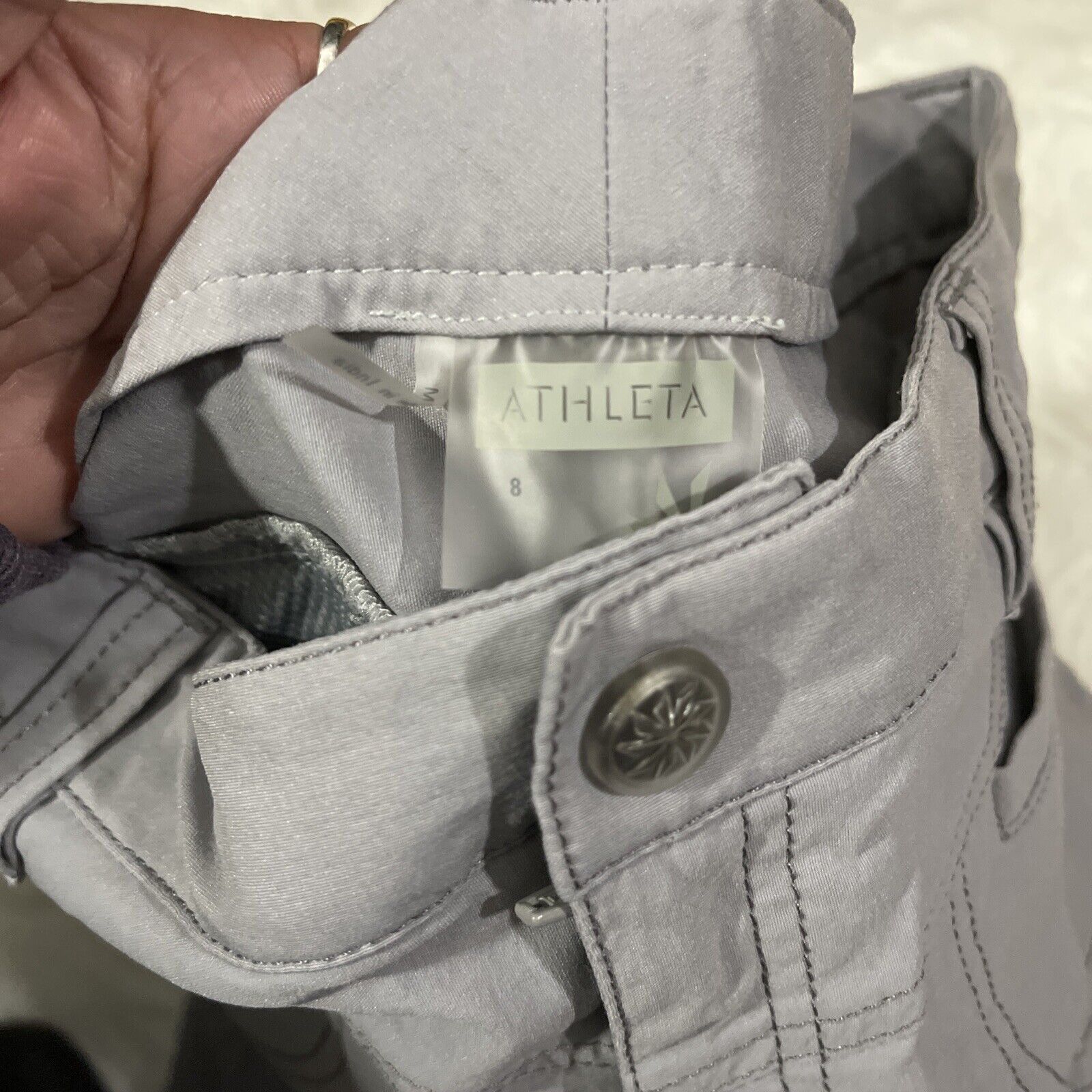 Athleta ATHLETA pants womens size 8 gray nylon camping hiking Size 28" / US 6 / IT 42 - 3 Thumbnail