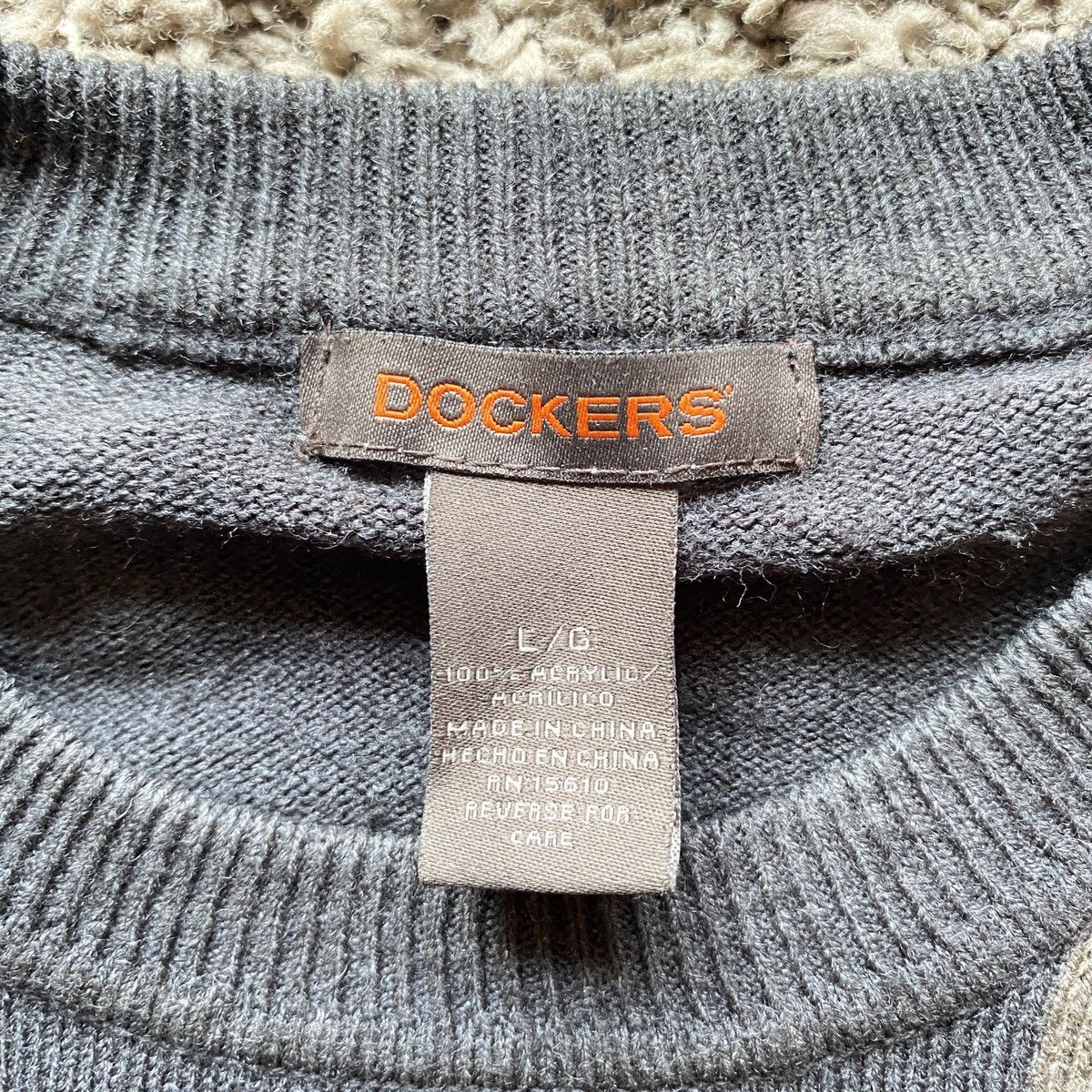 Dockers × Vintage Dockers Pullover Knitted Sweater Size US L / EU 52-54 / 3 - 3 Thumbnail