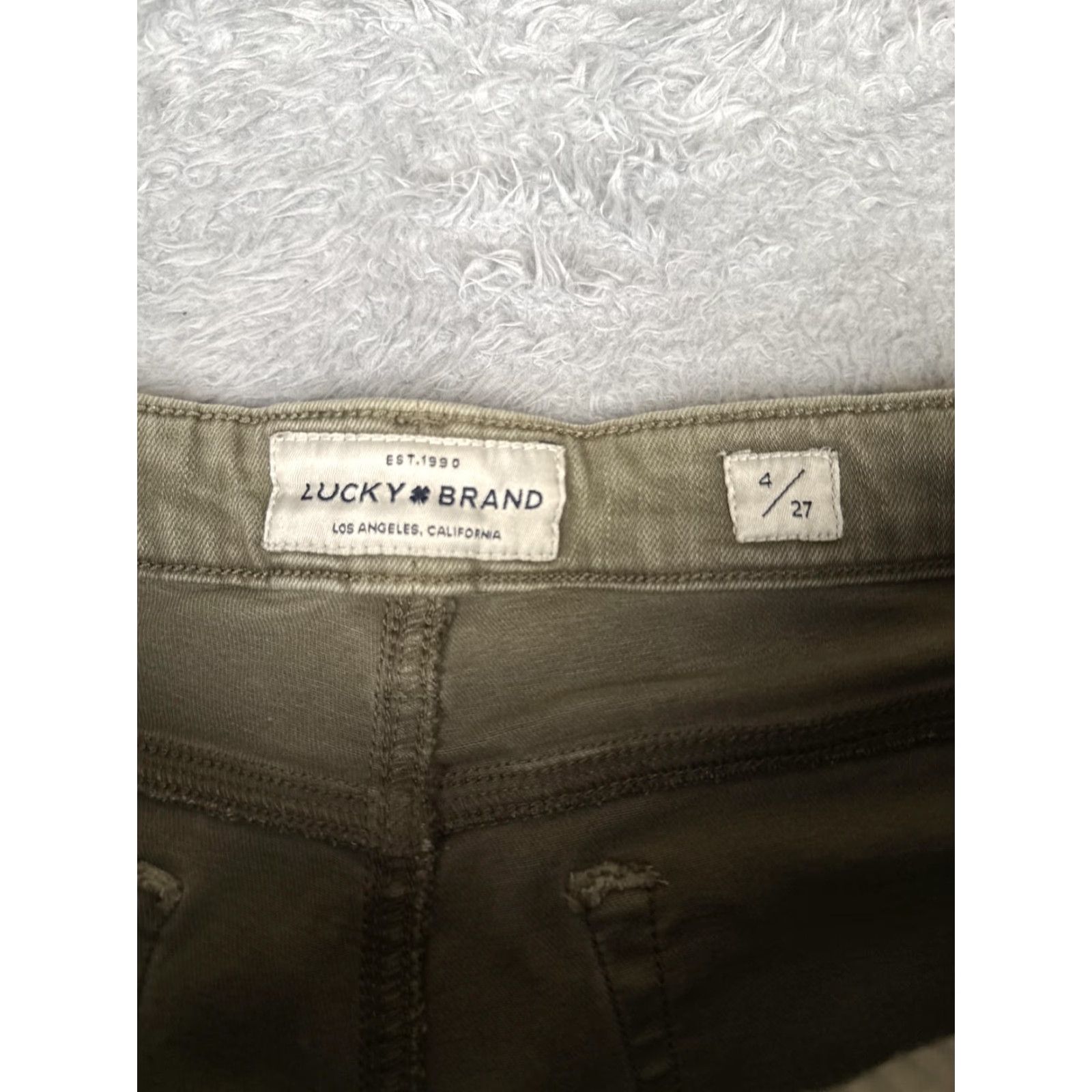 Lucky Brand Lucky Brand Lolita Skinny Jeans Womens 4 Green Med Wash Mid Rise Stretch 27x26 Size 27" / US 4 / IT 40 - 6 Thumbnail