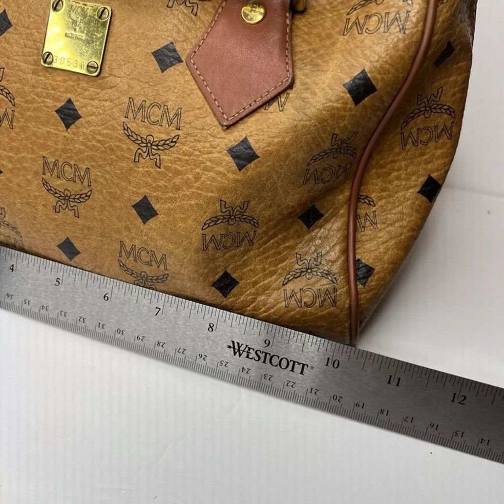 MCM MCM Monogrammed Boston Leather Bag Size ONE SIZE - 10 Thumbnail