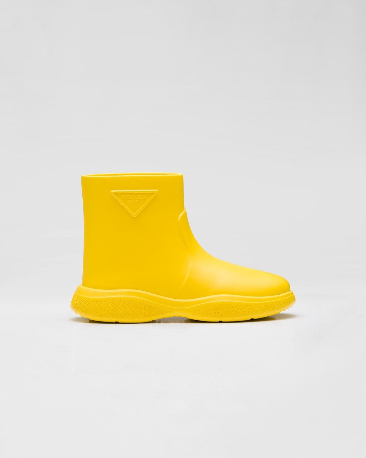 Prada o1B3y1r0226 Rubber Booties in Yellow Size US 5 / IT 35 - 1 Thumbnail
