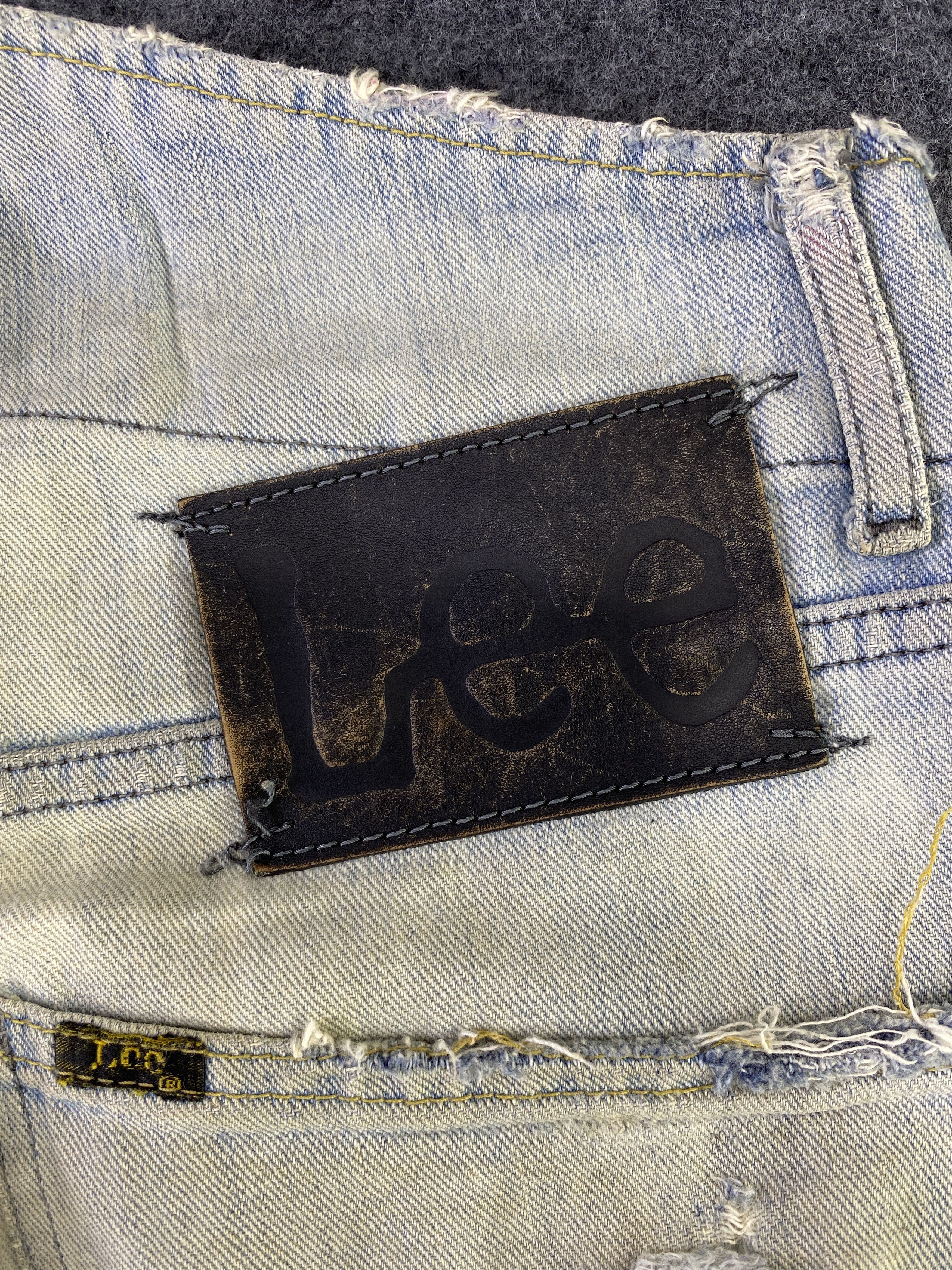 Lee Vintage Lee Low Waisted Distressed Jeans - J893 Size 30" / US 8 / IT 44 - 11 Thumbnail