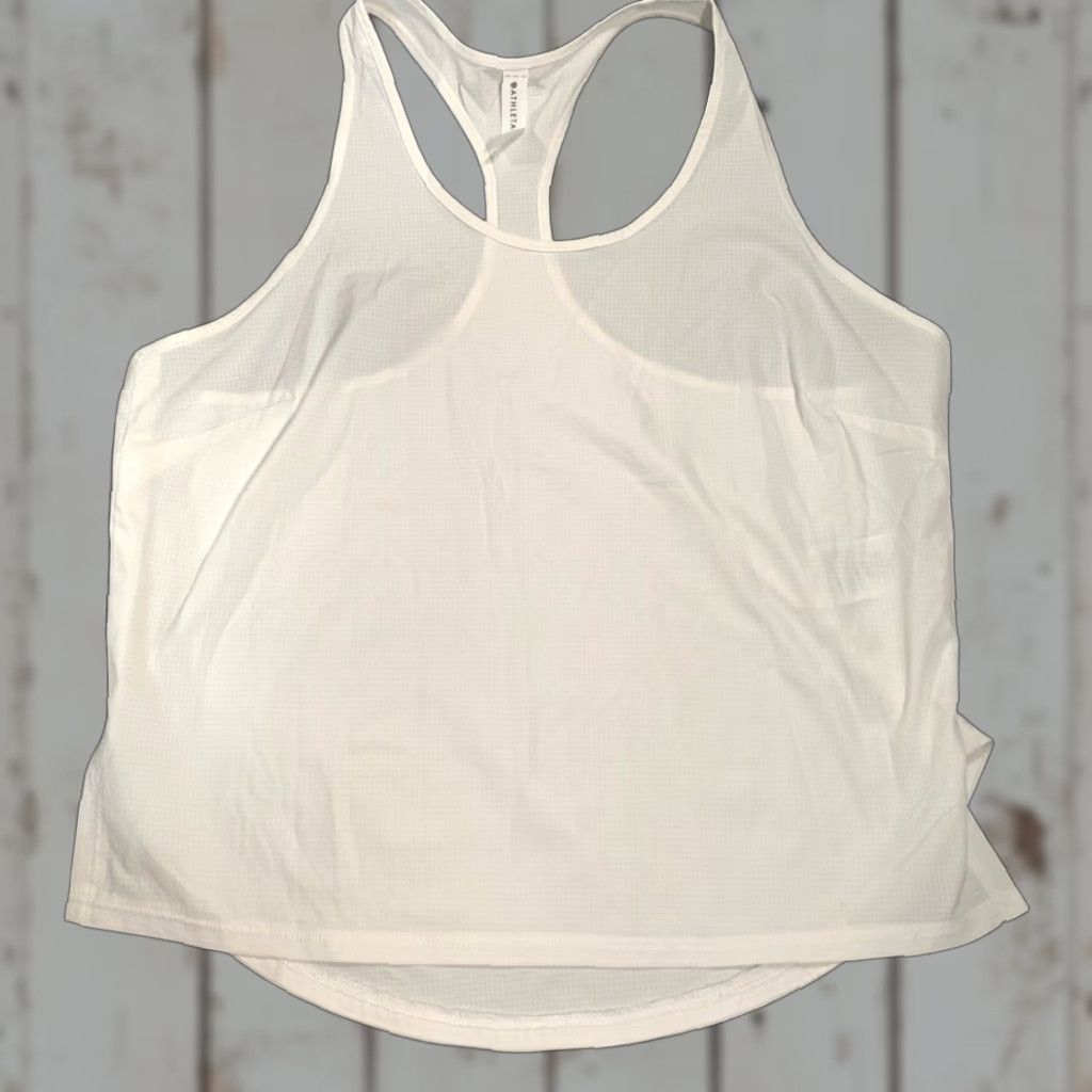 Athleta Athleta White Racerback Top Womens M T-Shirt Racerback White Shirt Size M / US 6-8 / IT 42-44 - 1 Thumbnail
