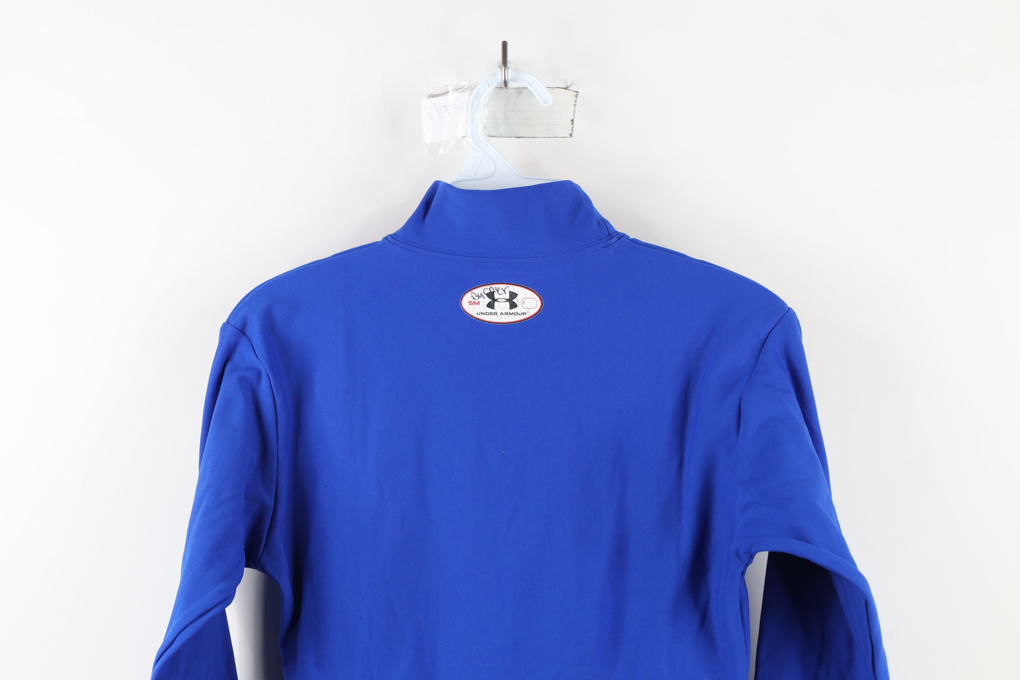 Under Armour × Vintage Under Armour Compression Mock Neck Training T-Shirt Blue Size US S / EU 44-46 / 1 - 12 Thumbnail