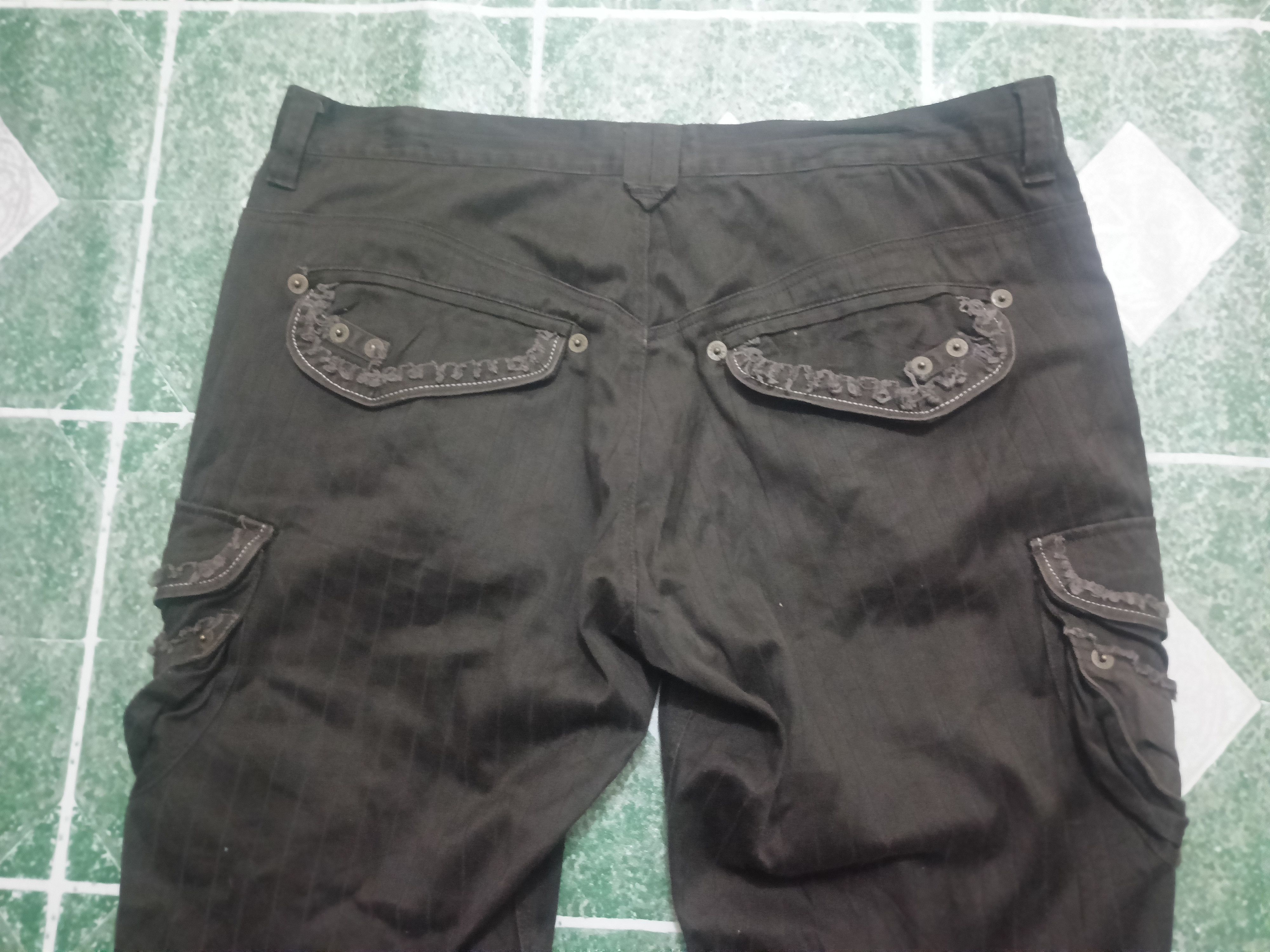 Designer × Japanese Brand Apestein Exclusive Baggy Style Striped Boot Cut Cargo Pants Size US 35 - 9 Thumbnail
