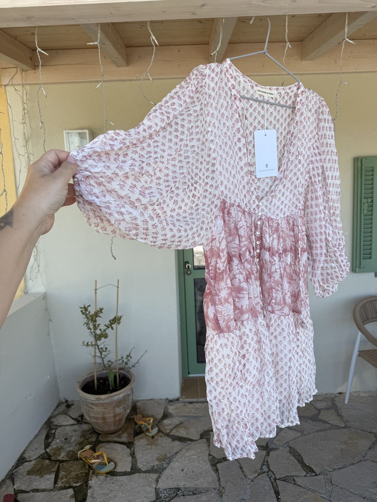 Other Daughters of India - Nora Dress in Primrose - Size L - New! Size L / US 10 / IT 46 - 10 Thumbnail