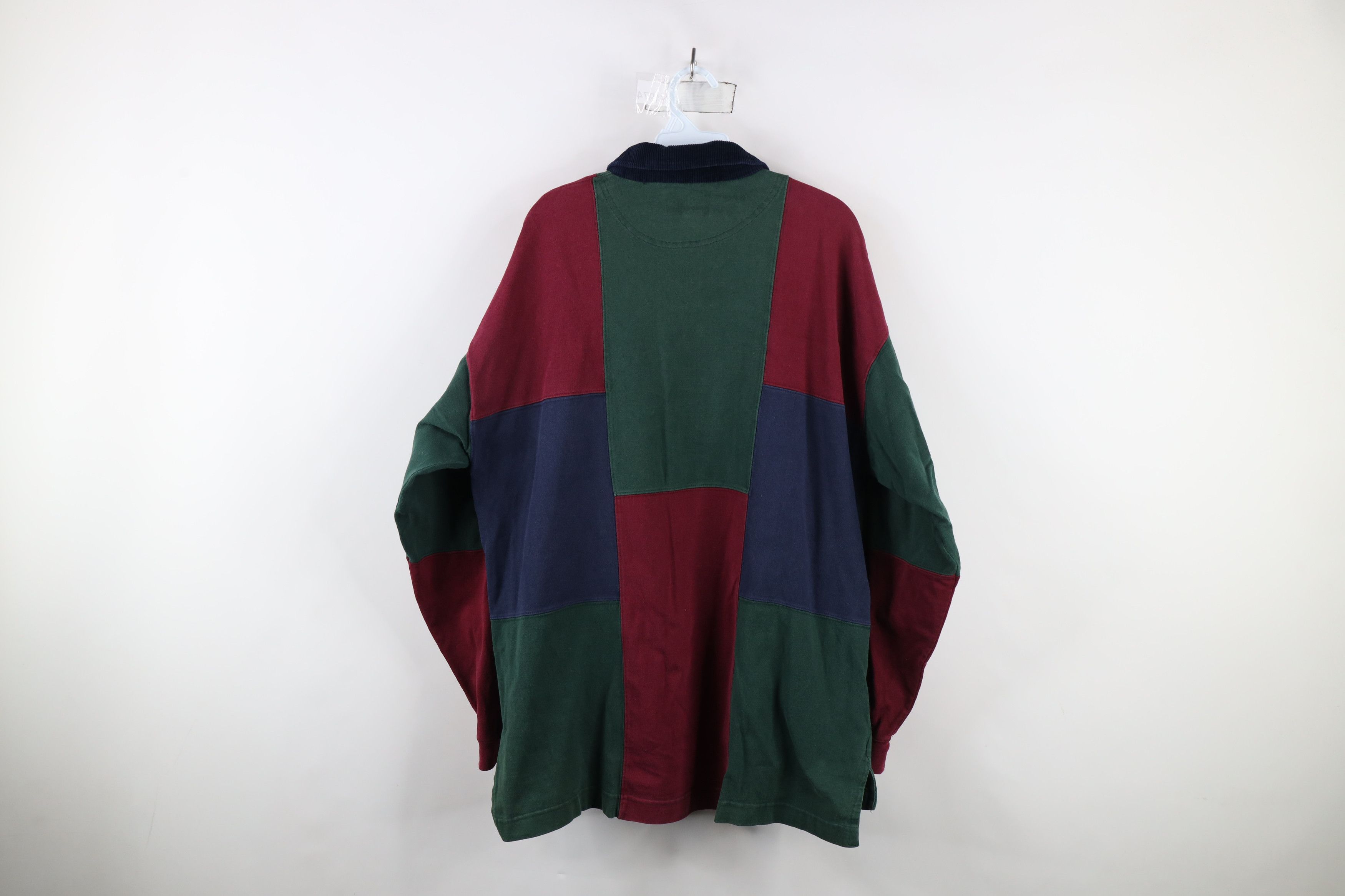 Vintage Vintage 90s Streetwear Checkered Long Sleeve Rugby Polo Size US L / EU 52-54 / 3 - 9 Thumbnail