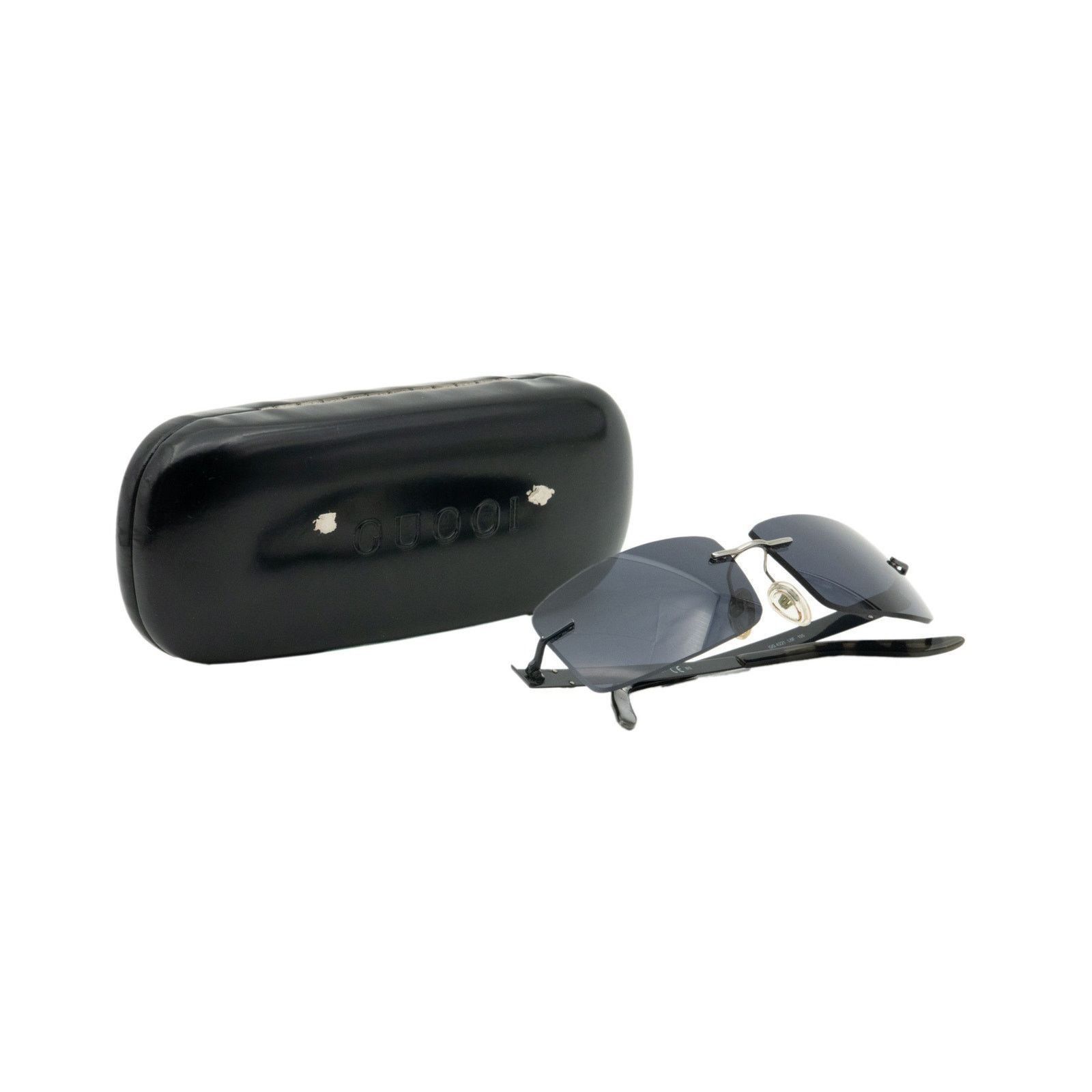 Gucci Vintage Gucci GG Rectangular Titanium Rimless Sunglasses Size ONE SIZE - 7 Thumbnail