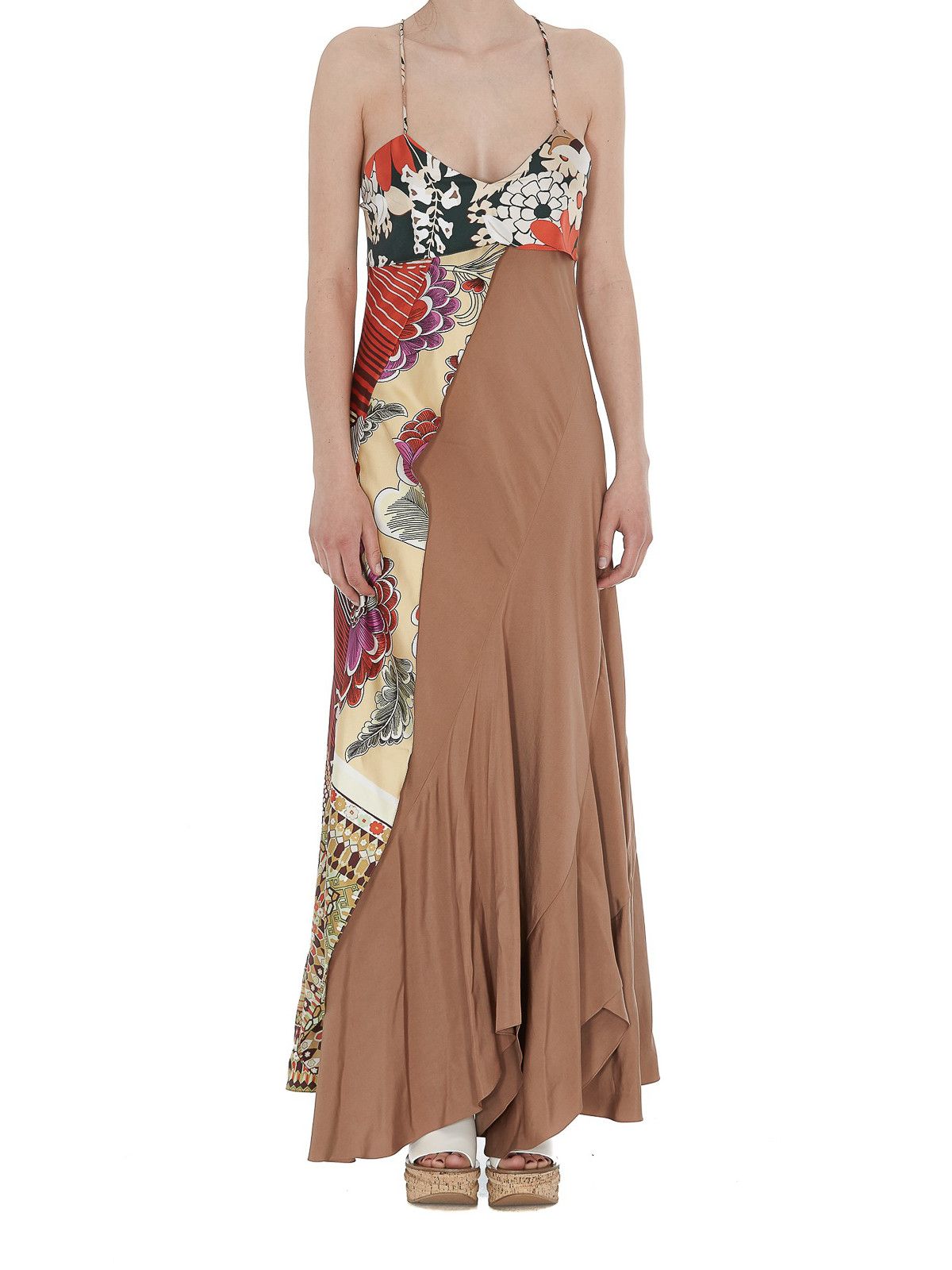 Chloe o1y0825 Maxi Dress in Multicolor Size L / US 10 / IT 46 - 3 Thumbnail