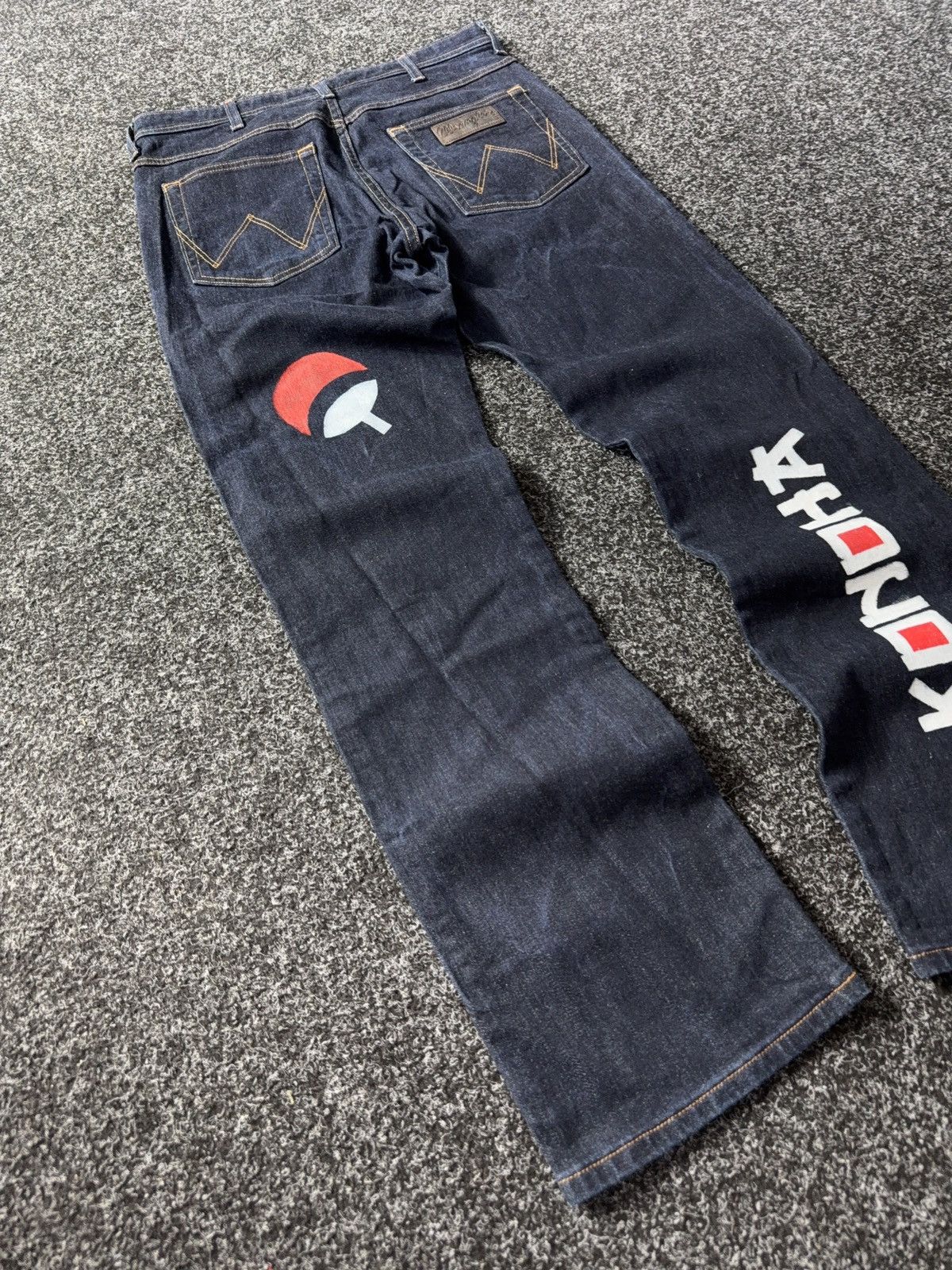 Wrangler Custom Wrangler Naruto Jeans Akatsuki Uchiha Konoha Art Size US 32 / EU 48 - 8 Thumbnail