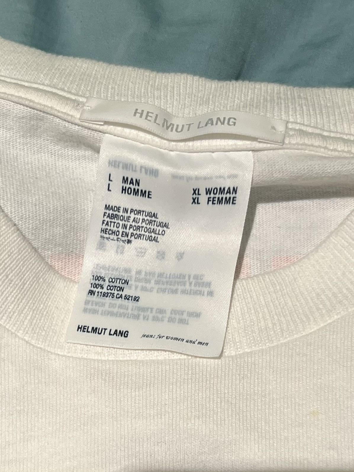 Helmut Lang Helmet Lang - in Lang we Trust tshirt Size US L / EU 52-54 / 3 - 3 Thumbnail