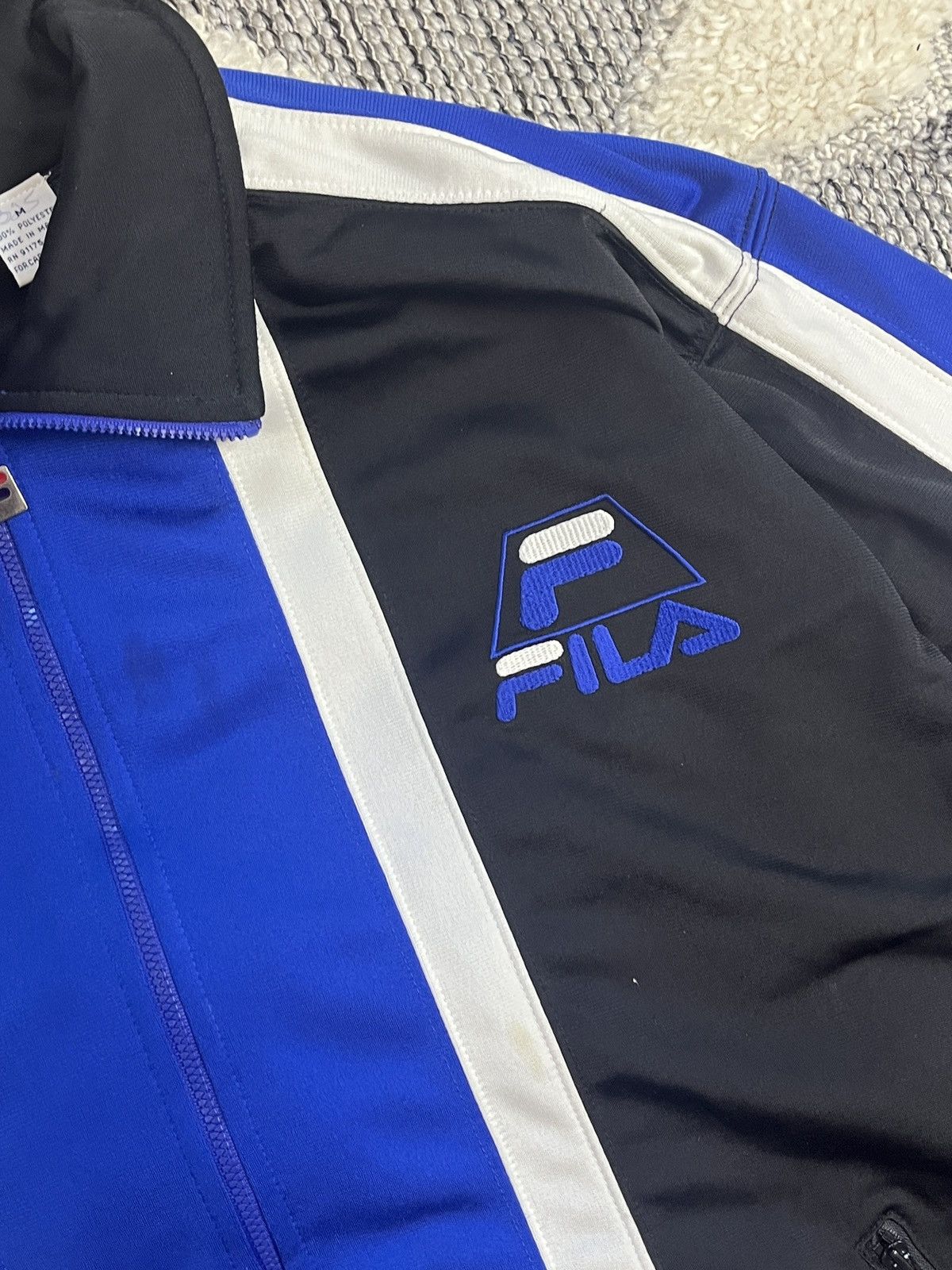 Fila × Vintage FILA VINTAGE RARE BIG LOGO ZIP SWEATSHIRT Size US L / EU 52-54 / 3 - 2 Thumbnail