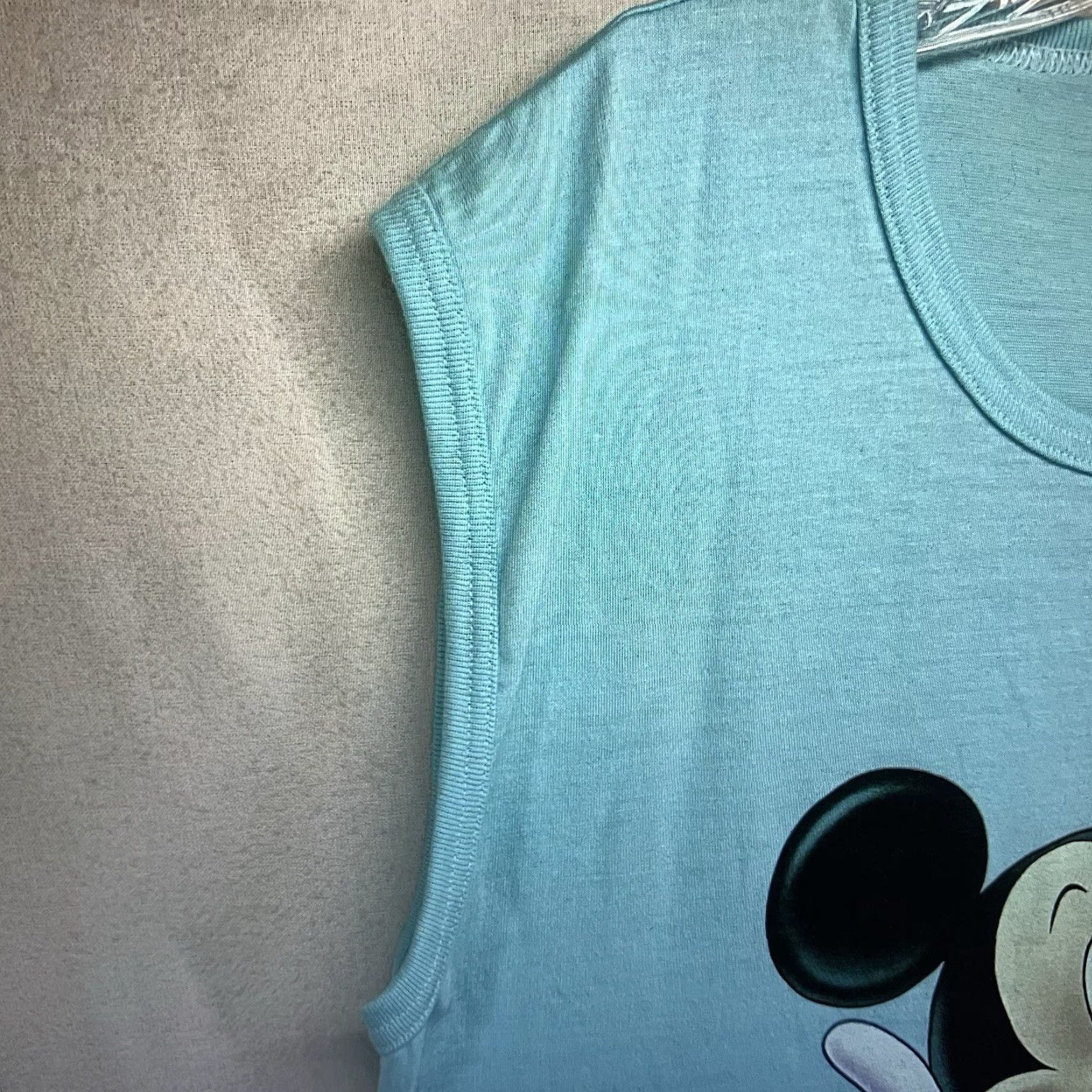Disney VINTAGE Disney Mickey Mouse T Shirt Adult XL Sleeveless Cotton Blend Blue 90s Retro Beach US Men's Size US XL / EU 56 / 4 - 6 Thumbnail