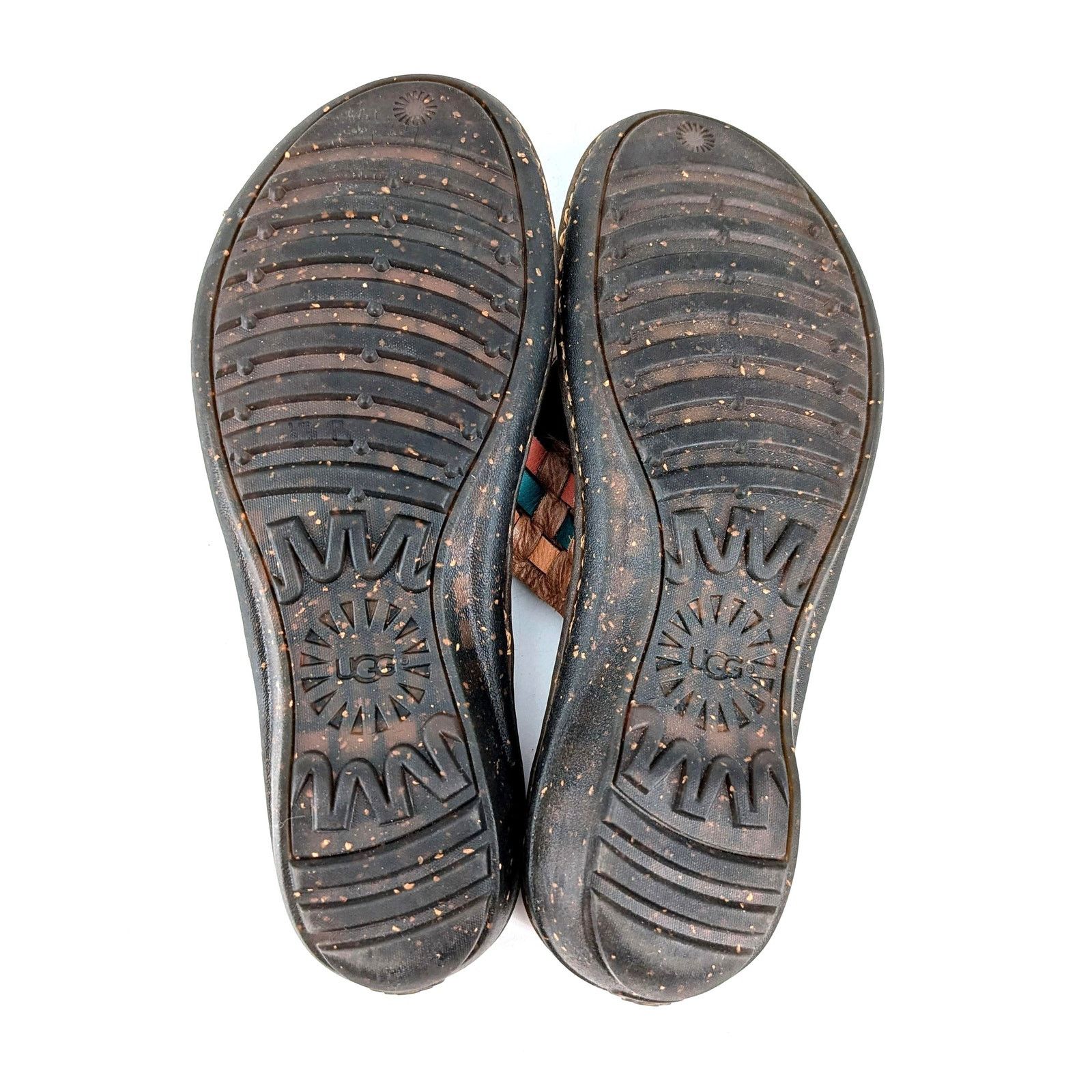 Ugg UGG Jenaya Leather Woven Strap Thong Sandals 7 Size US 7 / IT 37 - 6 Thumbnail