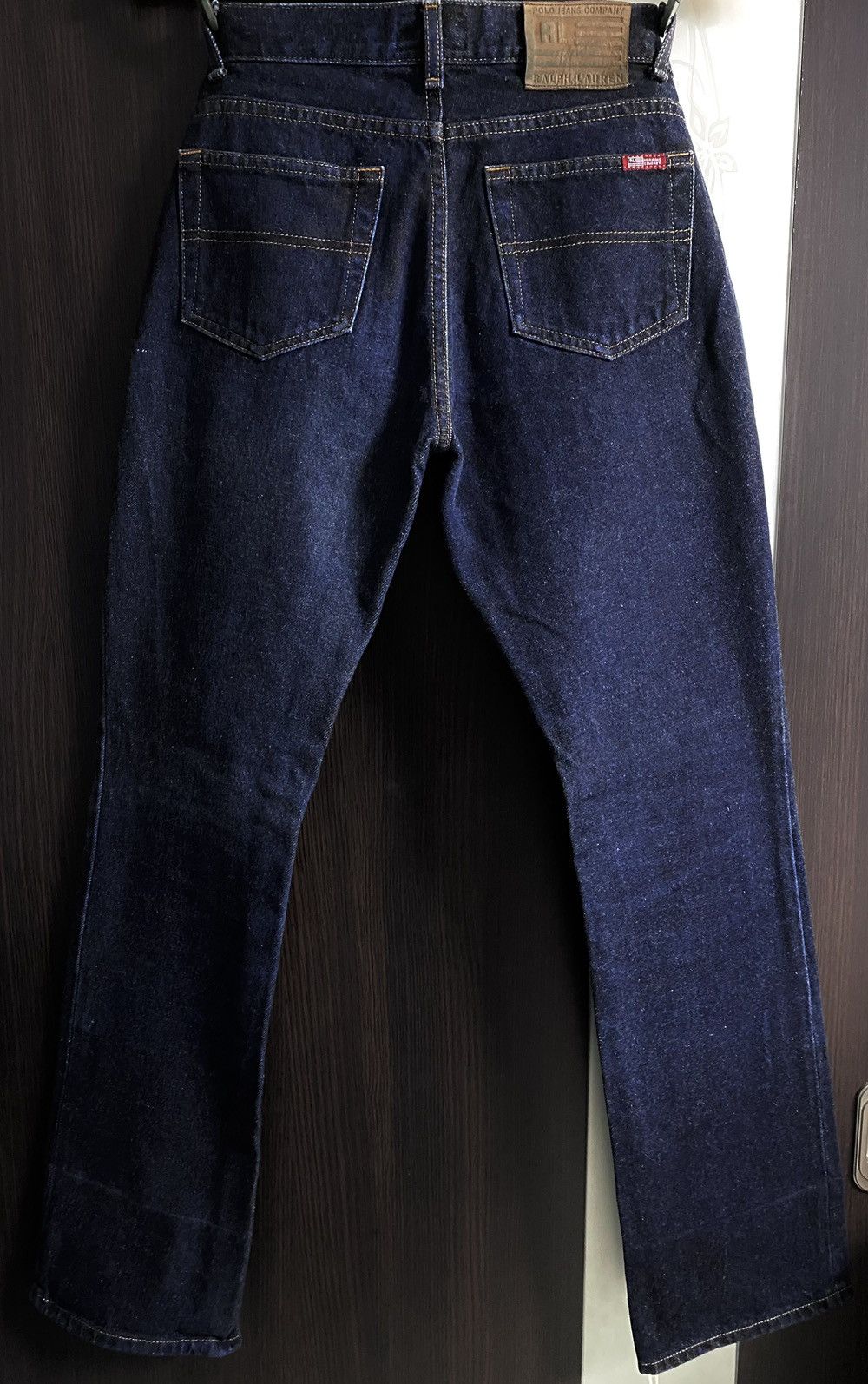 Polo Ralph Lauren Polo Jeans Co. Ralph Lauren Navy Thick Flared Jeans Denim Size 28" / US 6 / IT 42 - 7 Thumbnail