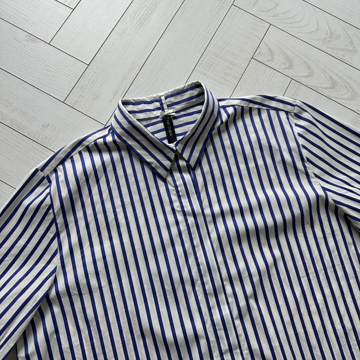 Other Marc Cain basic woman striped oversize shirt Portugal y2k Size XXL / US 16-18 / IT 52-54 - 4 Thumbnail