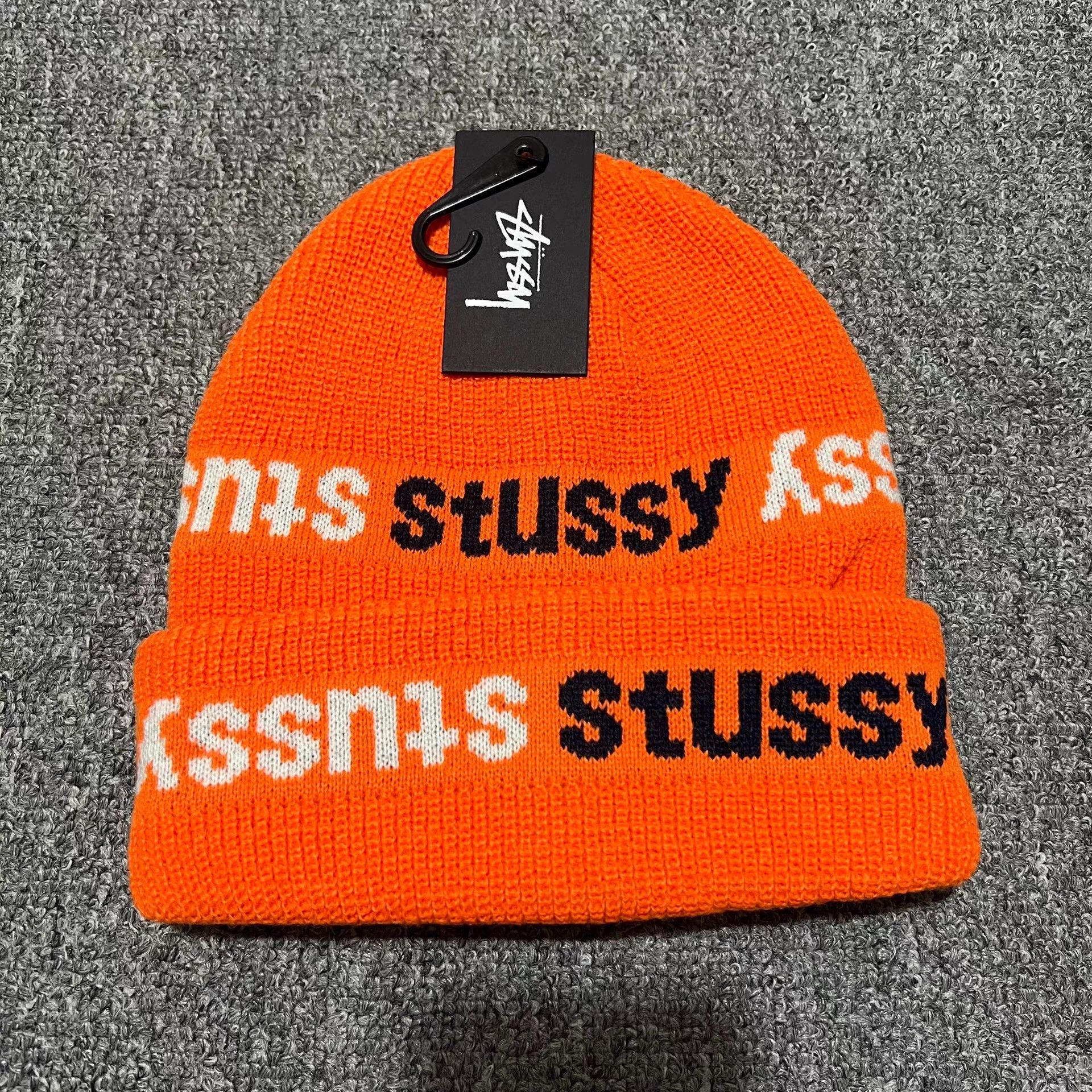 Stussy Stussy All-Over Logo Knitted Beanie Q7 Size ONE SIZE - 9 Thumbnail