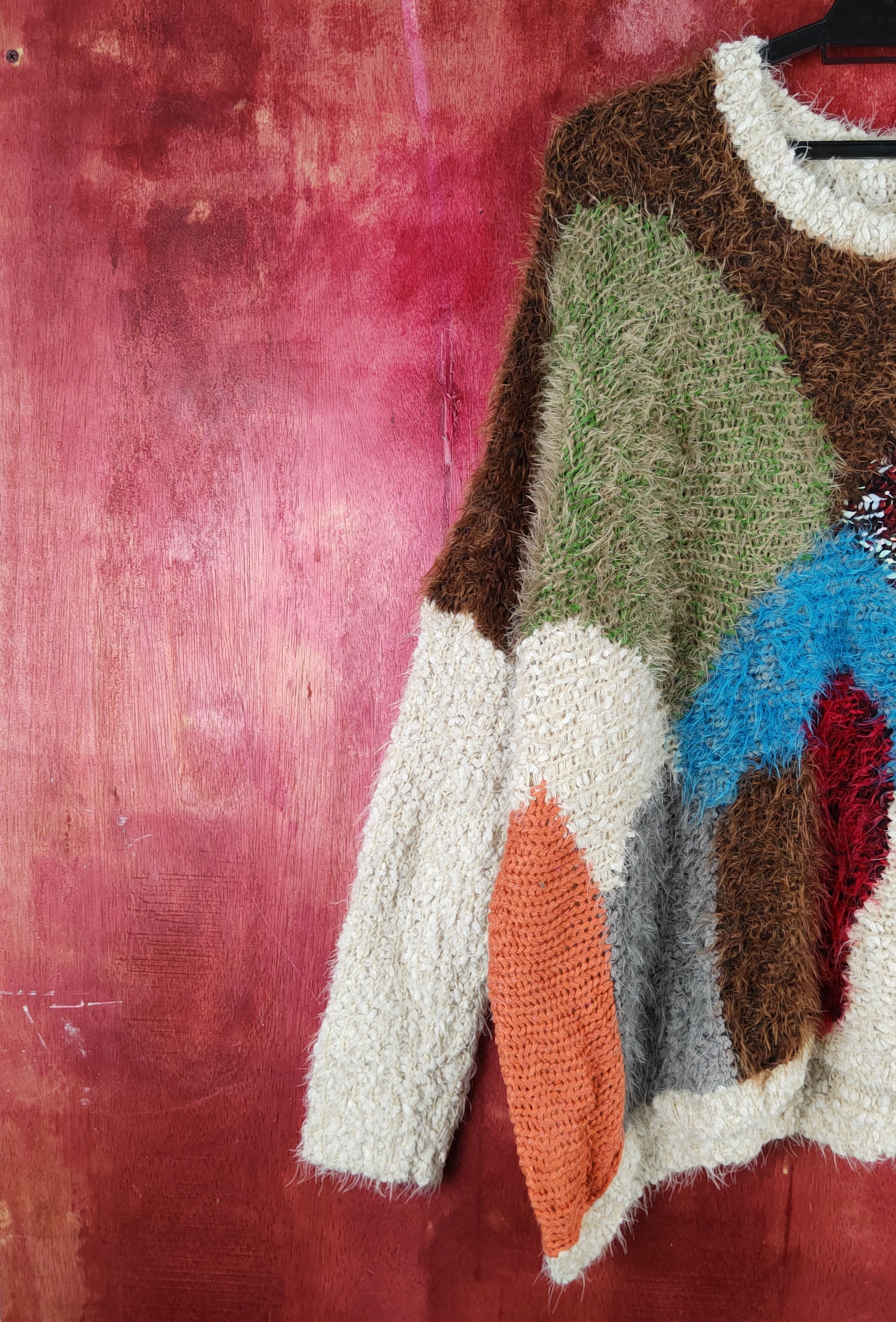 Japanese Brand Japanese Brand Mix Shag Shaggy Fur Mohair Knitwear #S2232 Size US XL / EU 56 / 4 - 3 Thumbnail