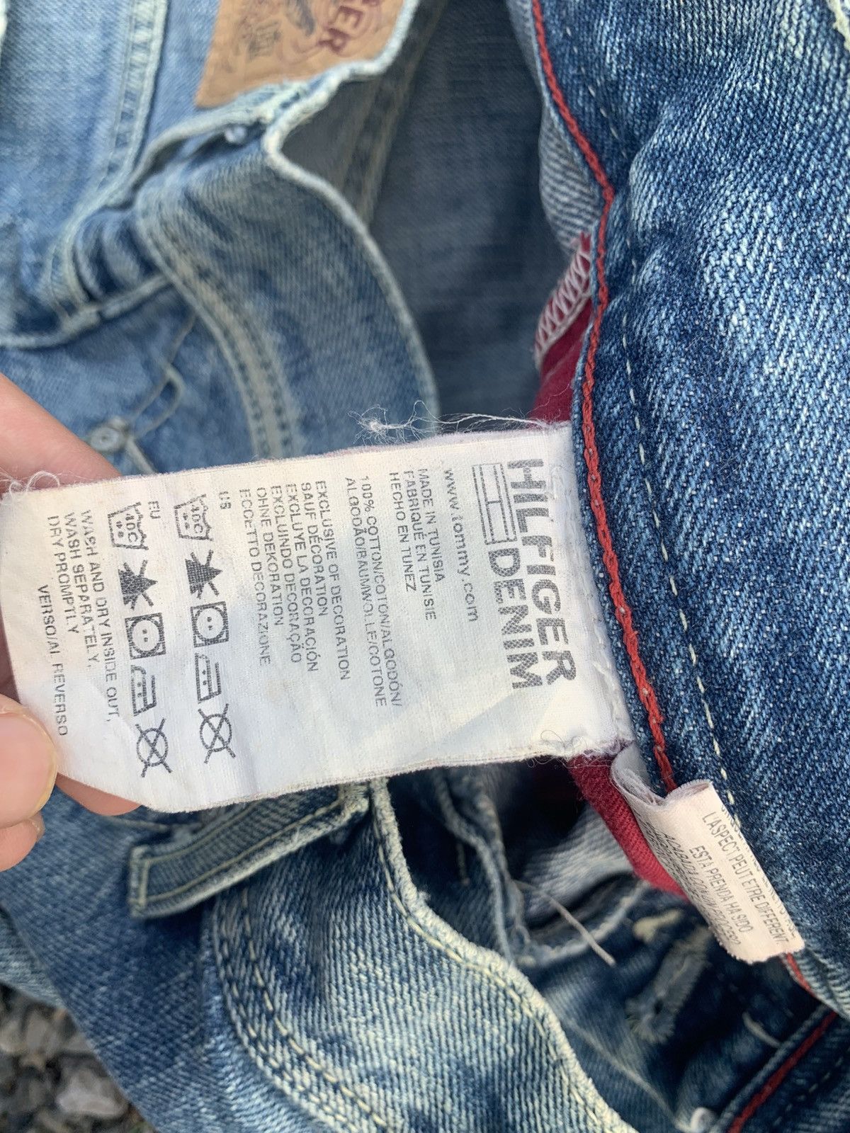 Kapital TOMMY HILFIGER SELVEDGE RUSTY DISTRESSED DENIM Size US 30 / EU 46 - 25 Thumbnail