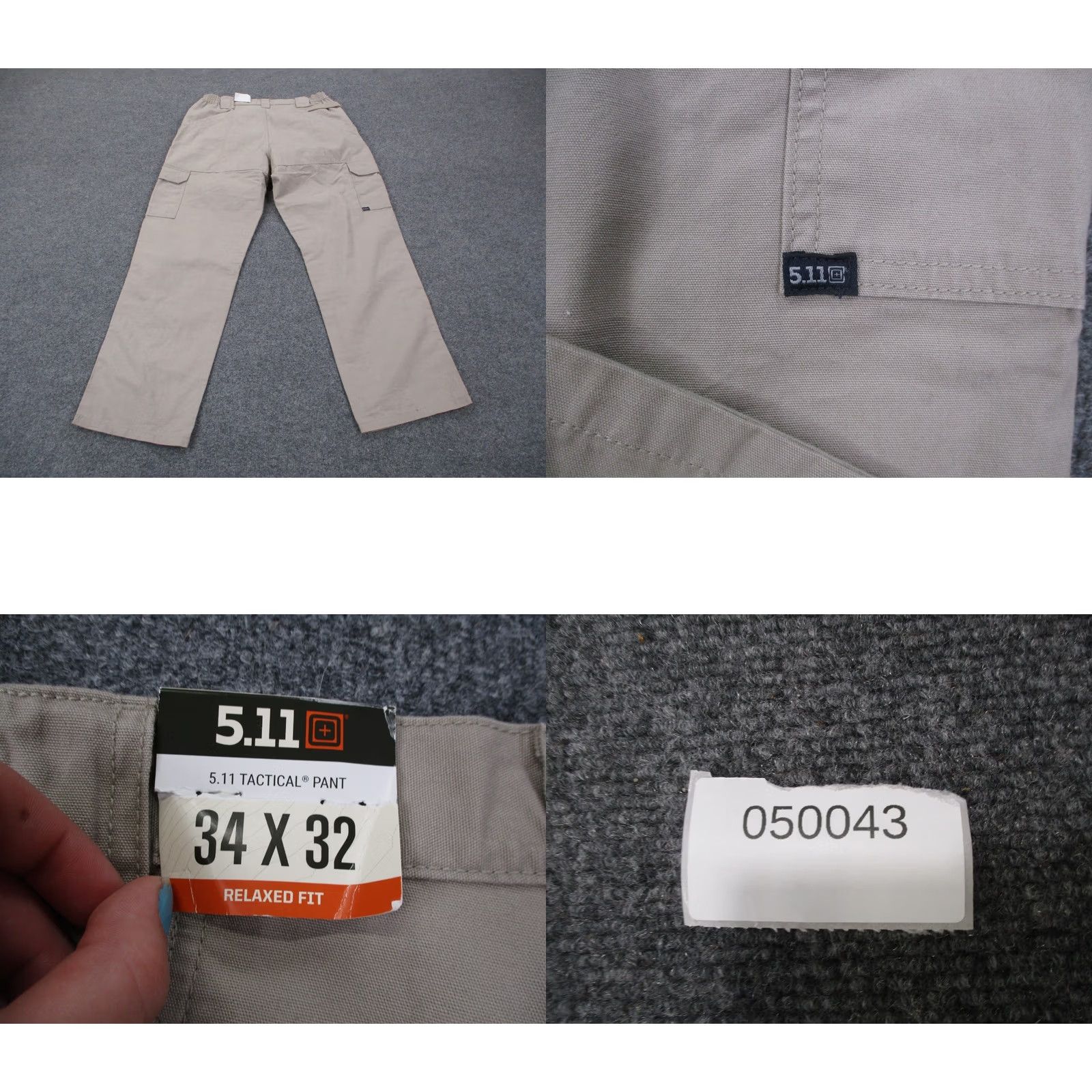 Vintage 5.11 Tactical Pants Men 34x32 Cargo Workwear Beige Cotton Canvas 511 Cargo Pants Mens Regular 32 Inseam Beige Size US 32 / EU 48 - 9 Thumbnail
