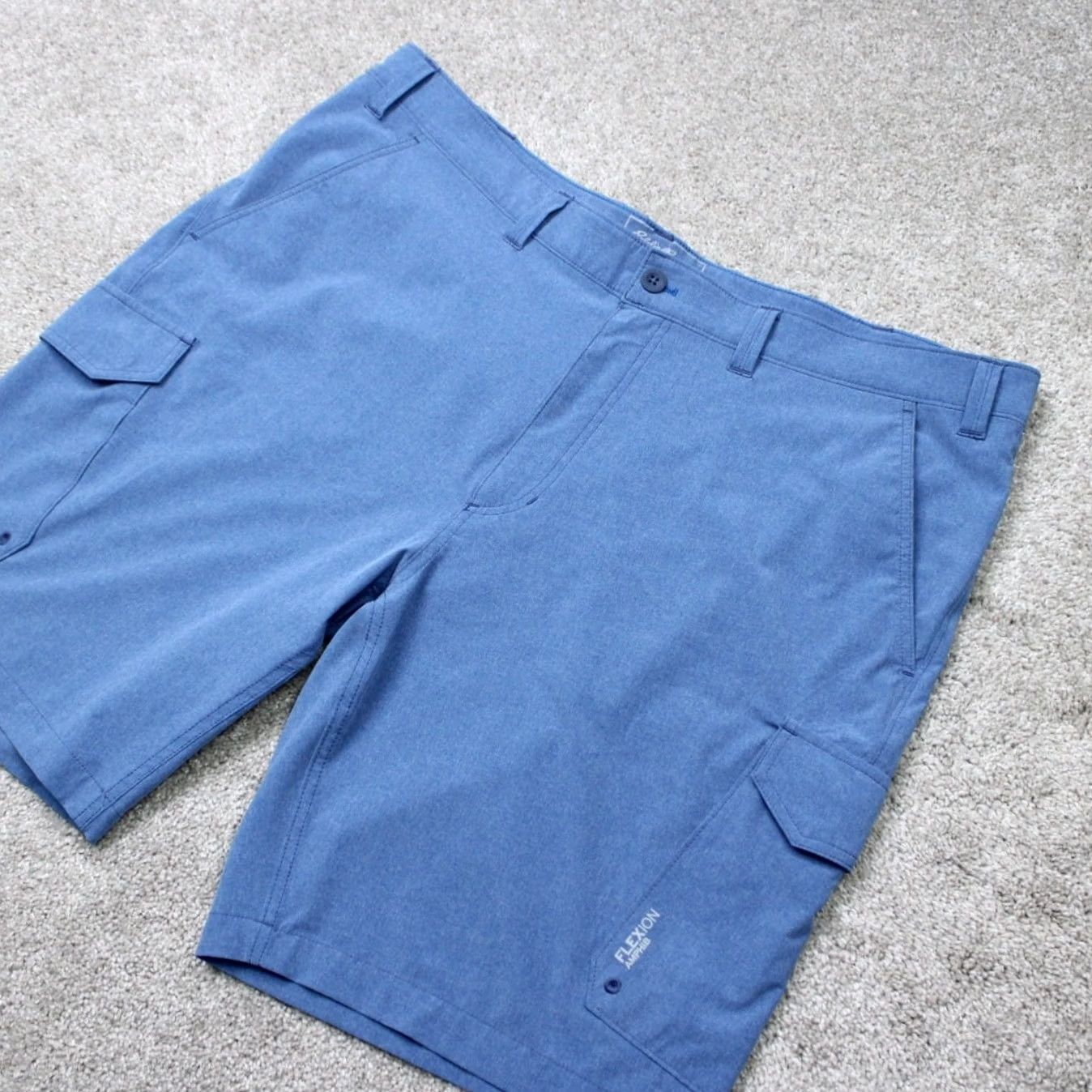 Eddie Bauer Eddie Bauer Shorts Men 42 Blue Flexion Amphib Hybrid Cargo Vented Hiking Outdoor Cargo Pocketed Casual Travel Regular Waist 42 Mens Blue Size US 42 / EU 58 - 2 Thumbnail