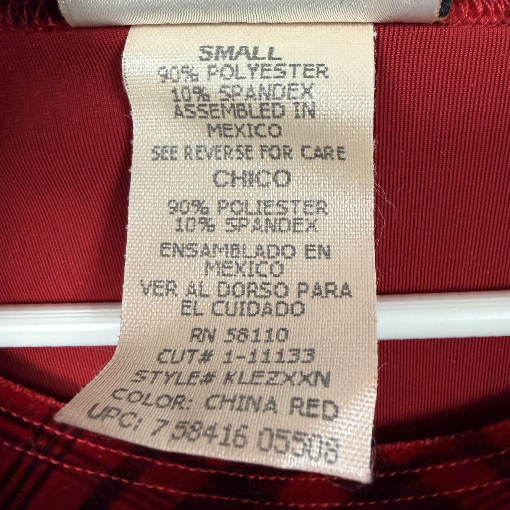 Lee VINTAGE Kathie Lee Collection Velour Outfit Set Women S China Red Plaid 2 Piece Sweater Skirt Autumn Winter 3/4 Sleeve Mens? Ladies? Size 28" / US 6 / IT 42 - 7 Thumbnail