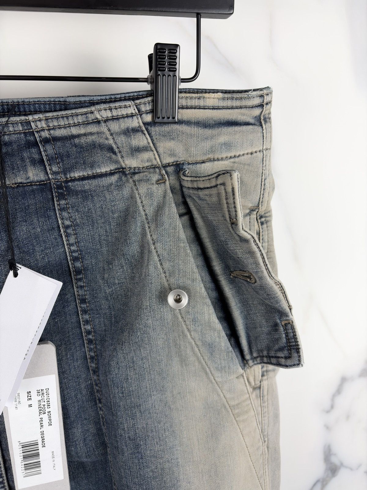 Rick Owens SS23 Rick Owens Mineral Pearl Aircut Zip Pod Shorts Size US 32 / EU 48 - 9 Thumbnail