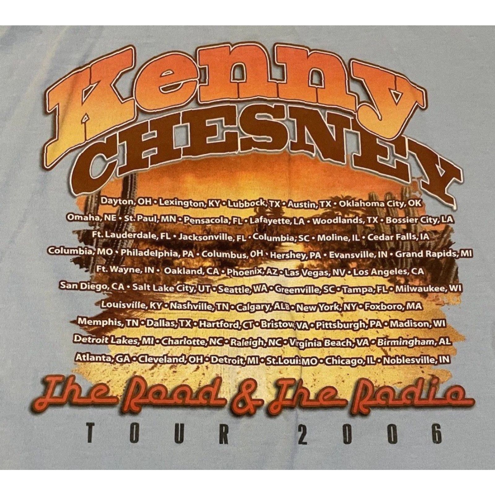 Vintage VINTAGE Kenny Chesney Tour Shirt M Concert Cowboy Rock Grunge 90s Y2K Blue Size US M / EU 48-50 / 2 - 4 Thumbnail