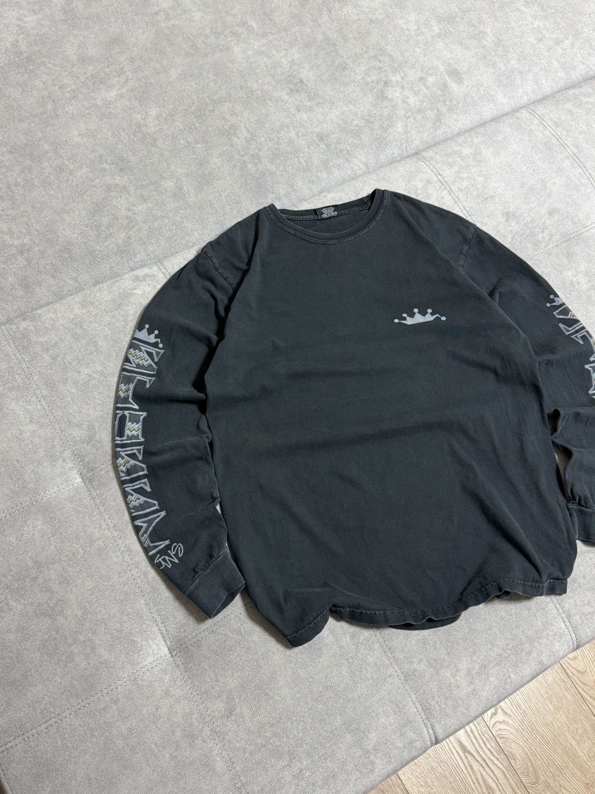 Stussy Stussy big logo distressed skate long sleeve swearshirt M Size US M / EU 48-50 / 2 - 6 Thumbnail